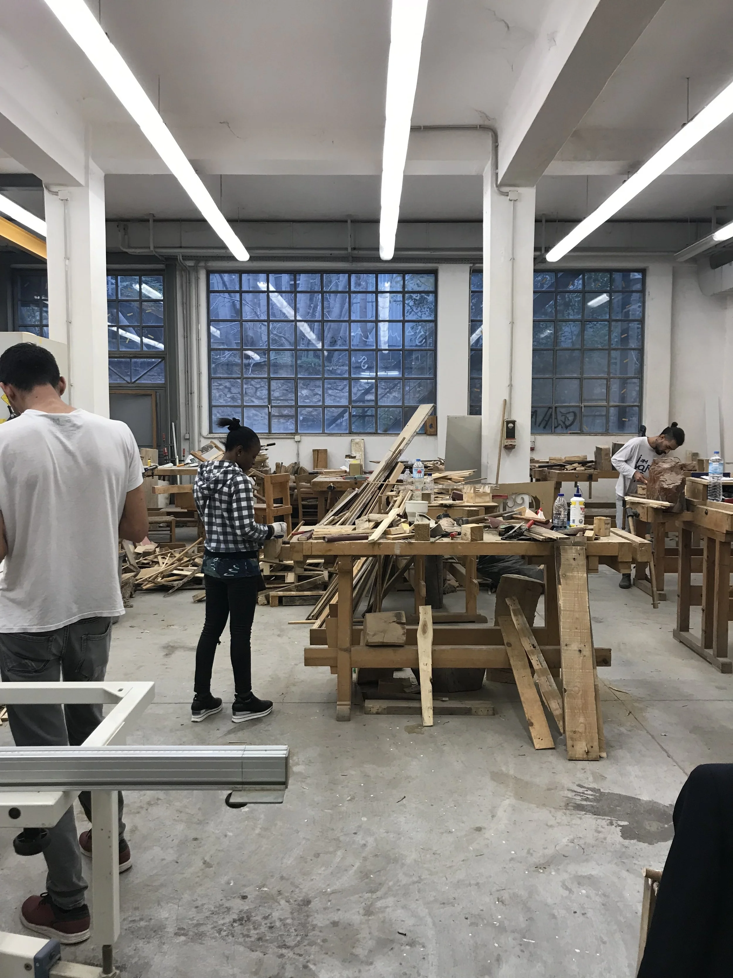 Athens School of Fine Arts wood workshop