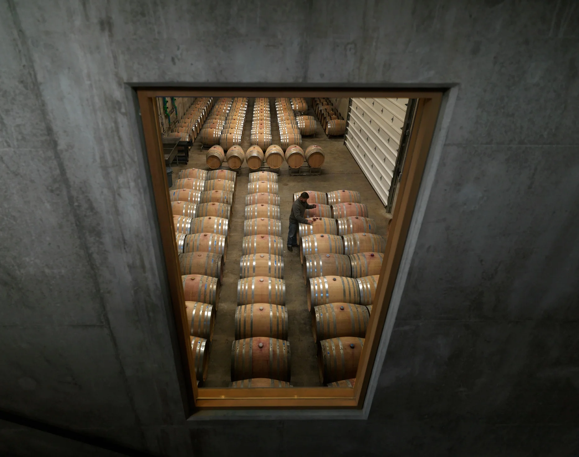 Sneak peek of cellar from staircase
