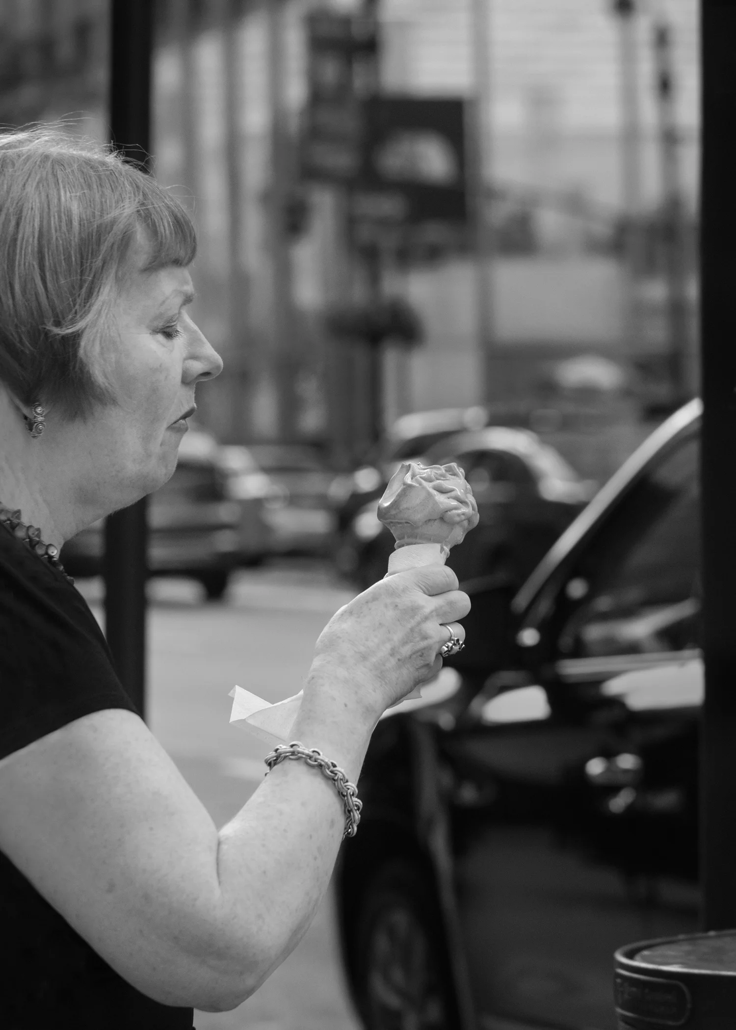 Ice Cream in B&W. Photo by @the_human_journey_ Used with permission. Click picture for a larger image.