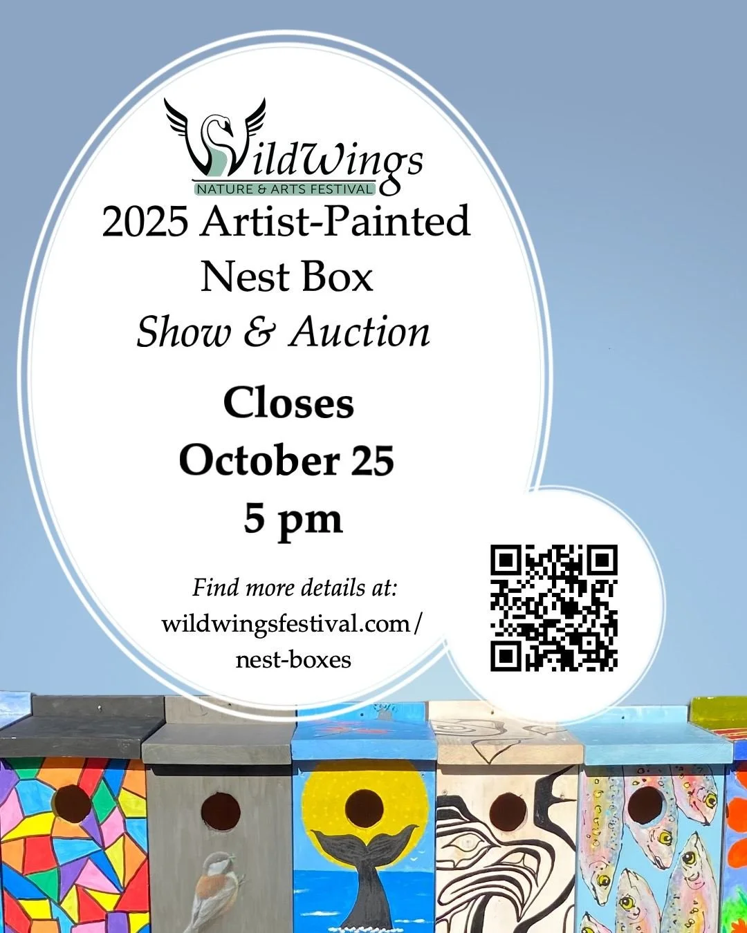 Just a reminder that there's only a few hours left to bid on your favourite artist painted nest-boxes! https://m.elevateauctions.com/wildwingsnestboxes