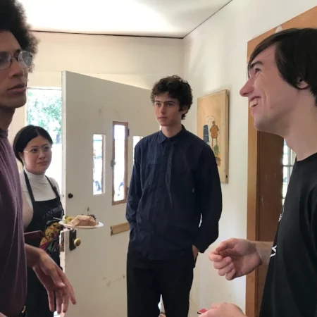 DIRECTOR Caleb, ART DIRECTOR Xochi, Julian and DATA MANAGER Charlie