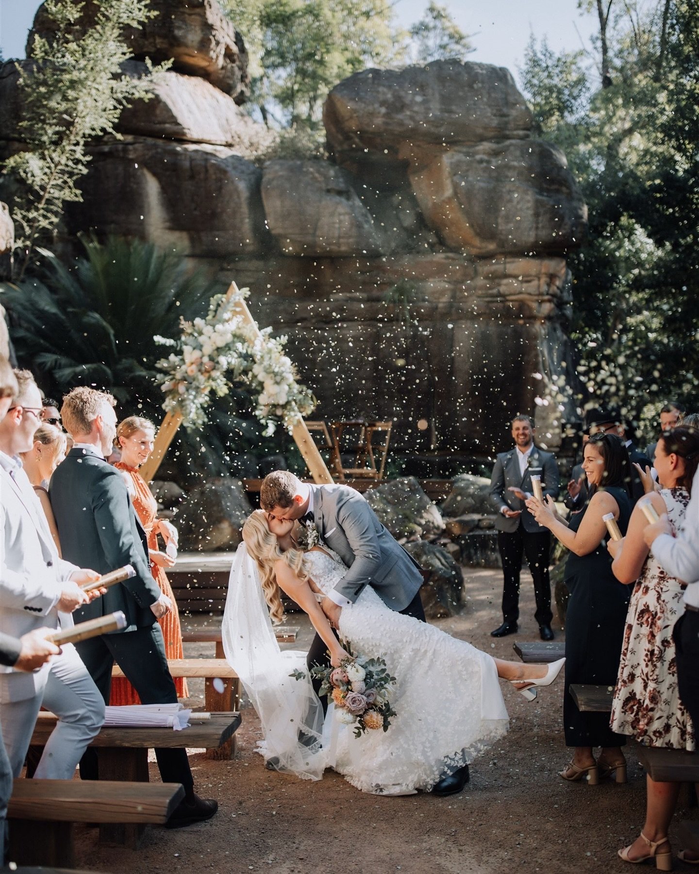 Last Wednesday with High school sweethearts Courtney + Josh 

Venue: @kangaroovalleybushretreat 
Celebrant: @marry_me_nicky 
Music: @weddingmusicsydney 
Catering: @rabbitandcocaterers