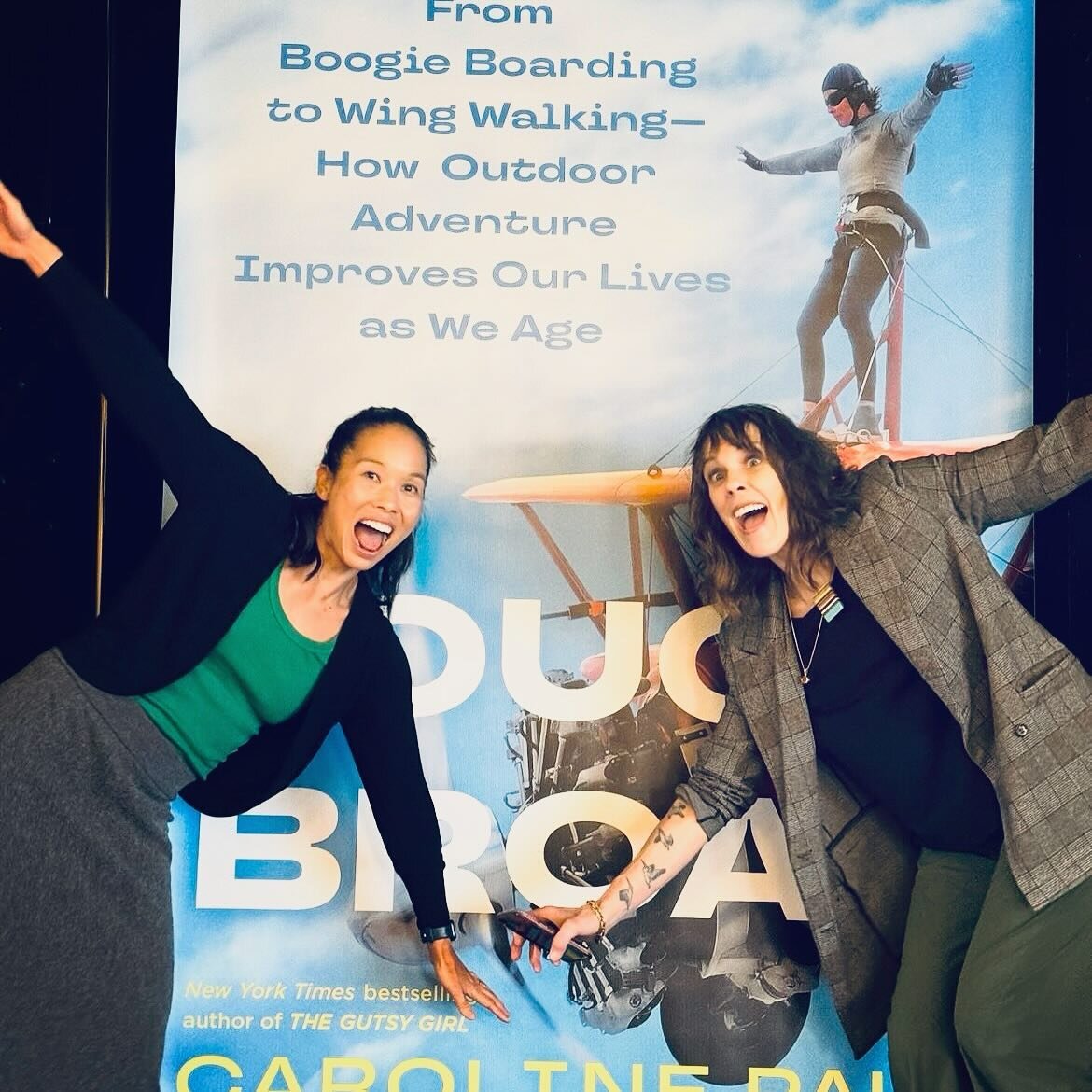 Wishing the most glorious of book birthdays to @carolinembpaul, one of the best humans on the planet, for TOUGH BROAD: From Boogie Boarding to Wing Walking&mdash;How Outdoor Adventure Improves Our Lives as We Age! When I said you were my North Star f