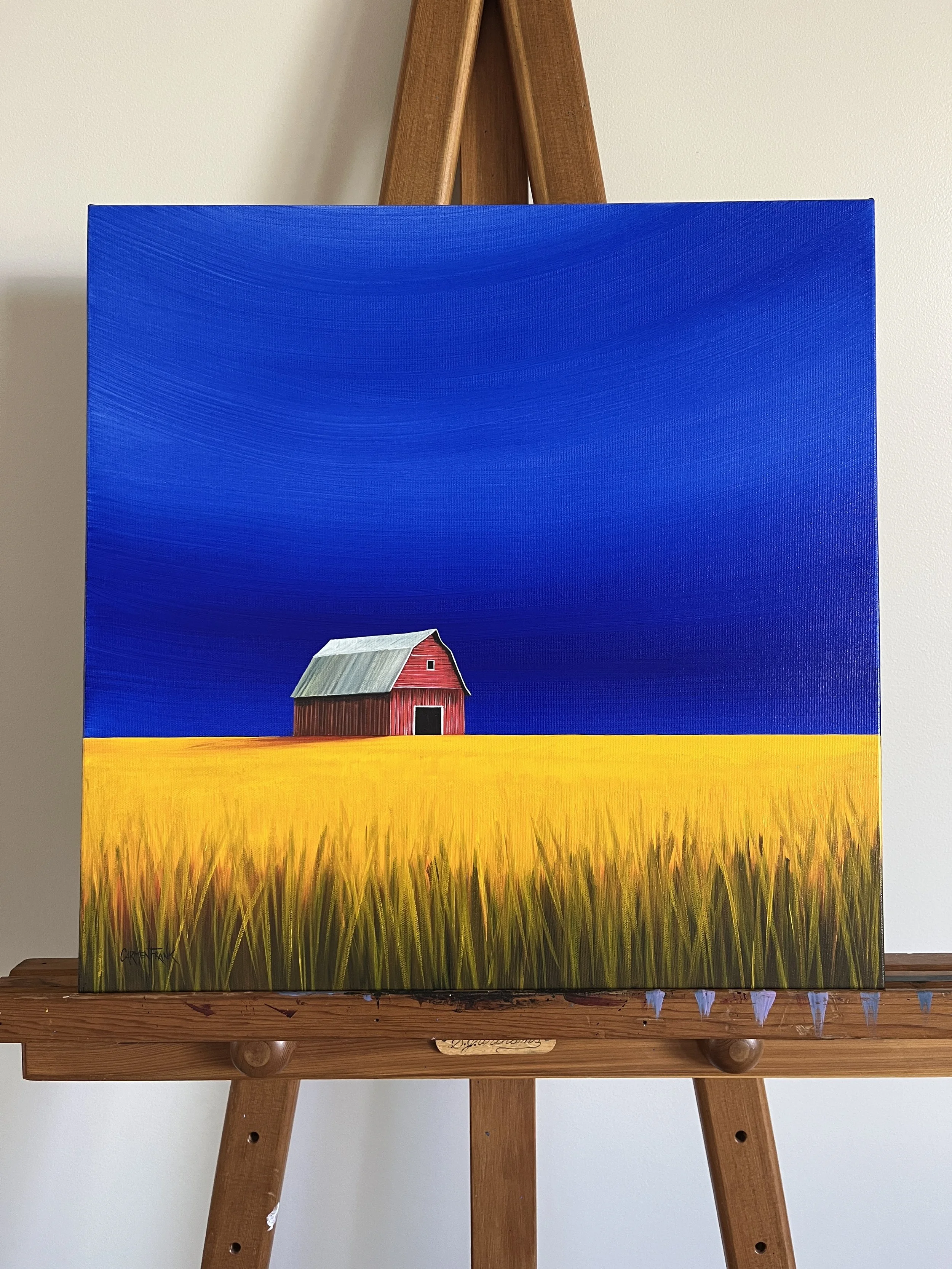Gold on the Horizon | 18"x18"