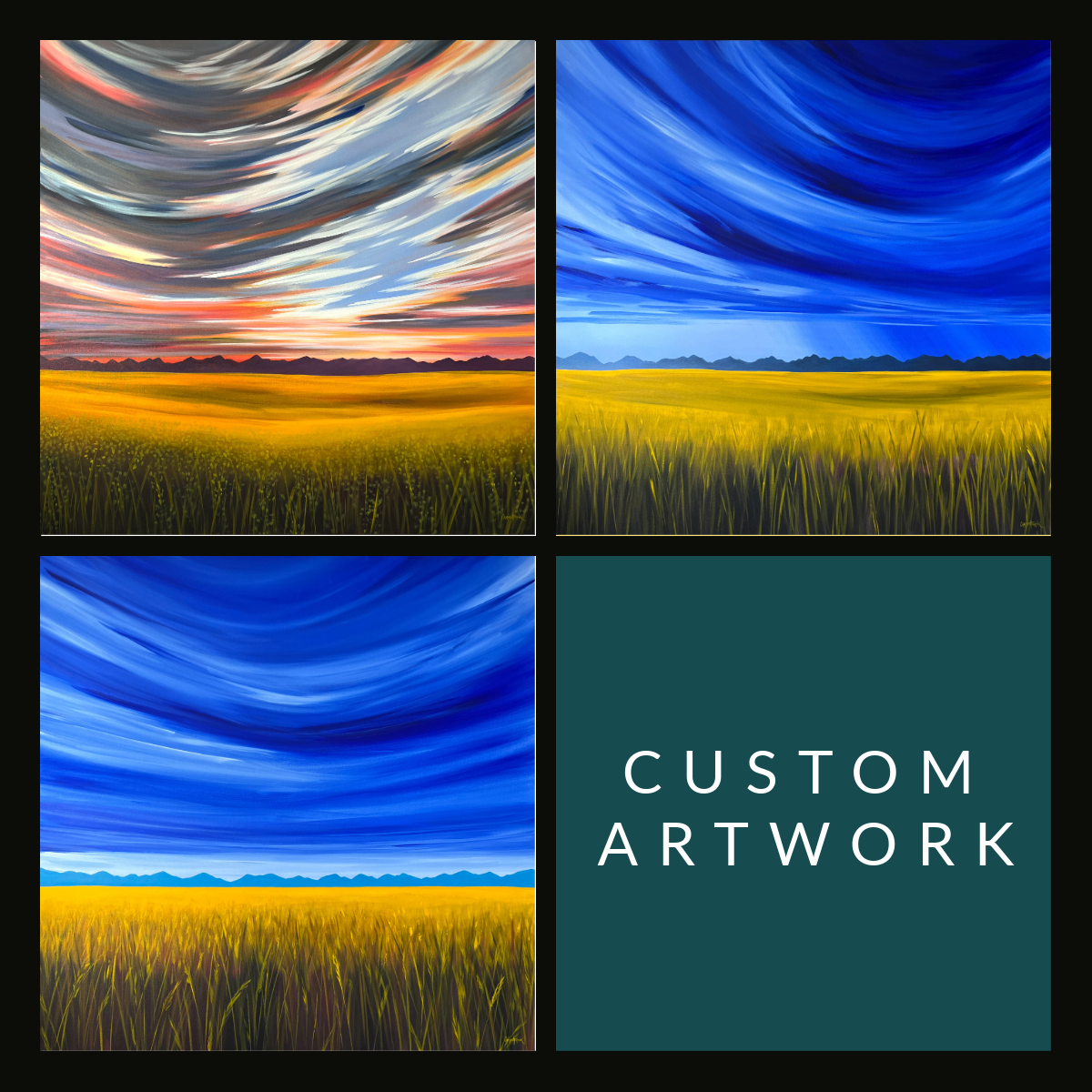 Final 50% for one 48"x48" commission