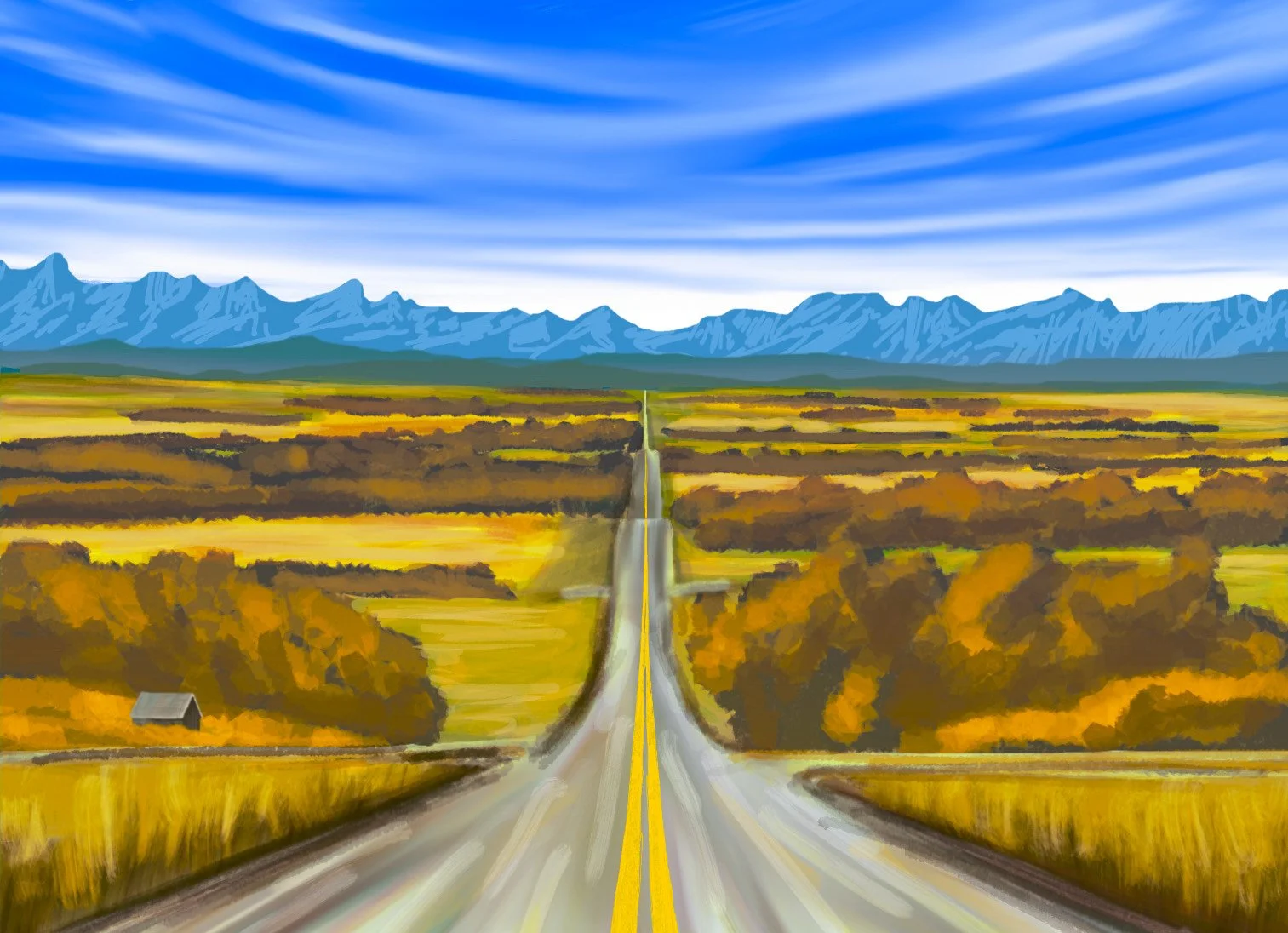 Springbank Commission 48" x 72" - 50% deposit