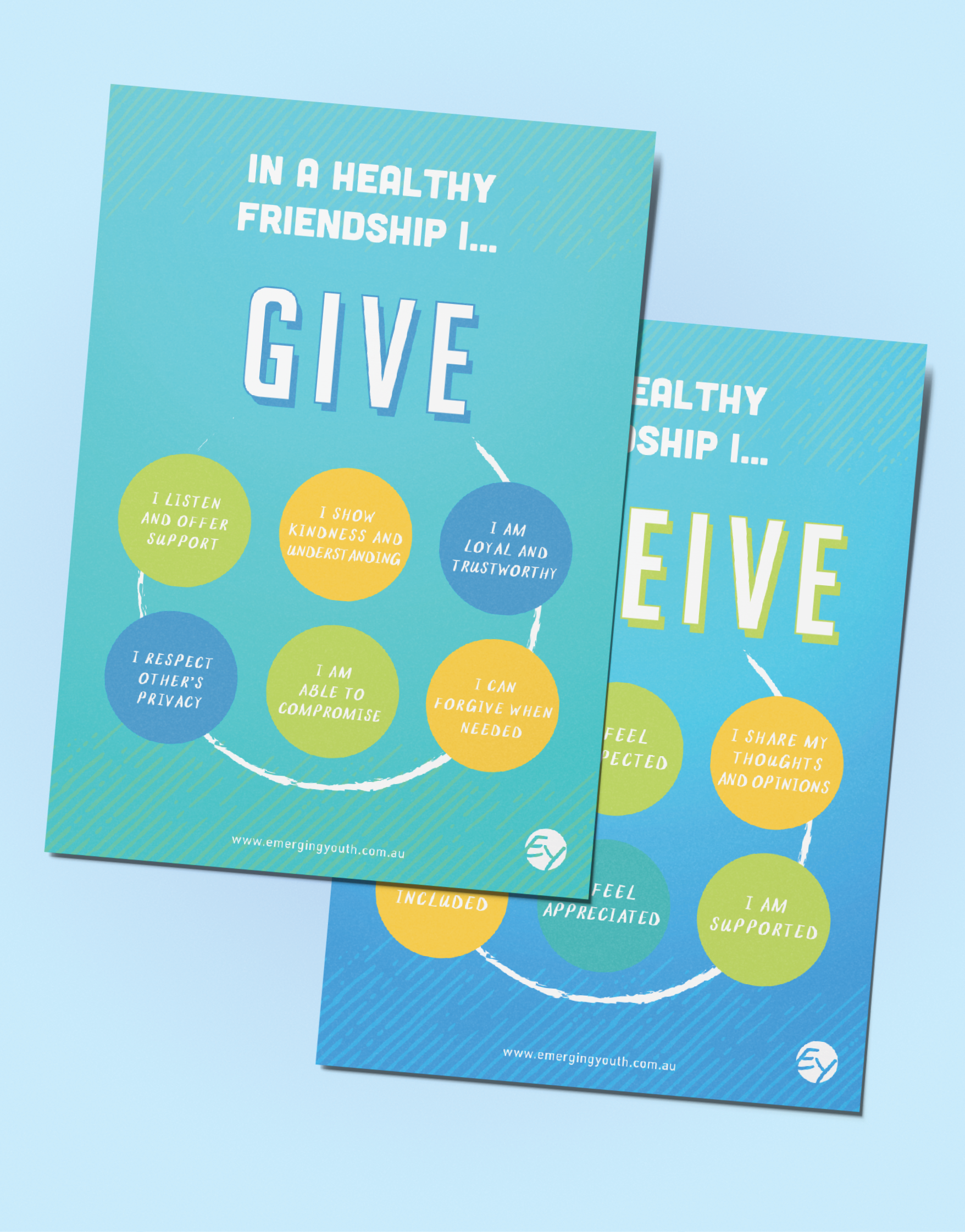 Give &amp; Receive (Blue) A6 Card