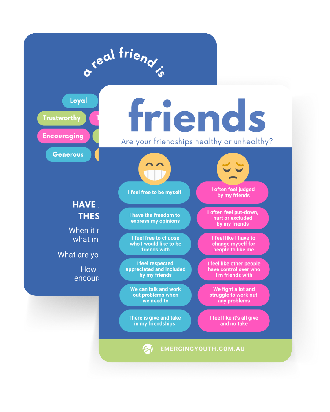 Healthy or Unhealthy? Card (Size: A6)