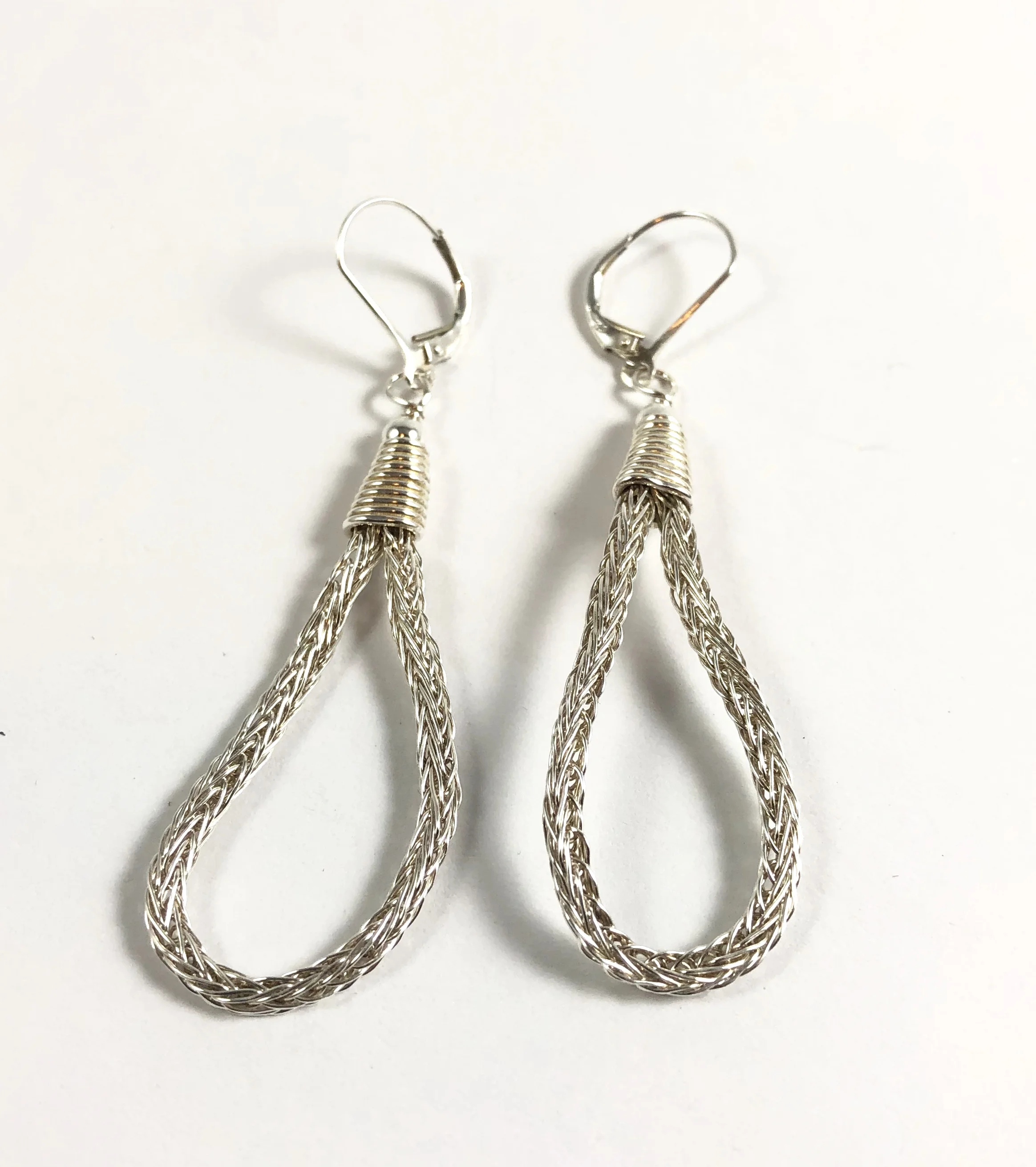 Viking Knit Loop Earrings