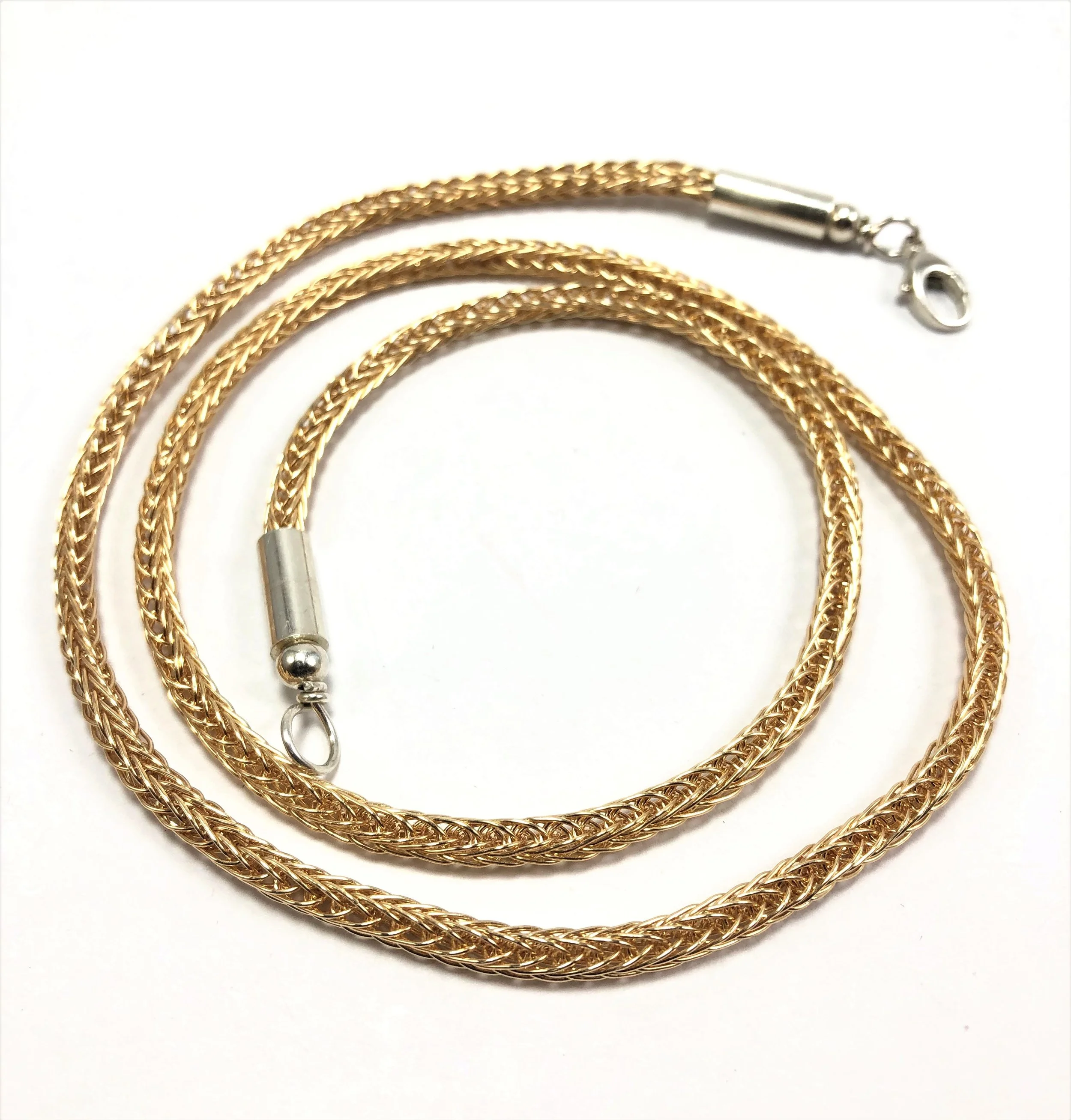 Viking Knit Necklace - fine (Gold-filled)