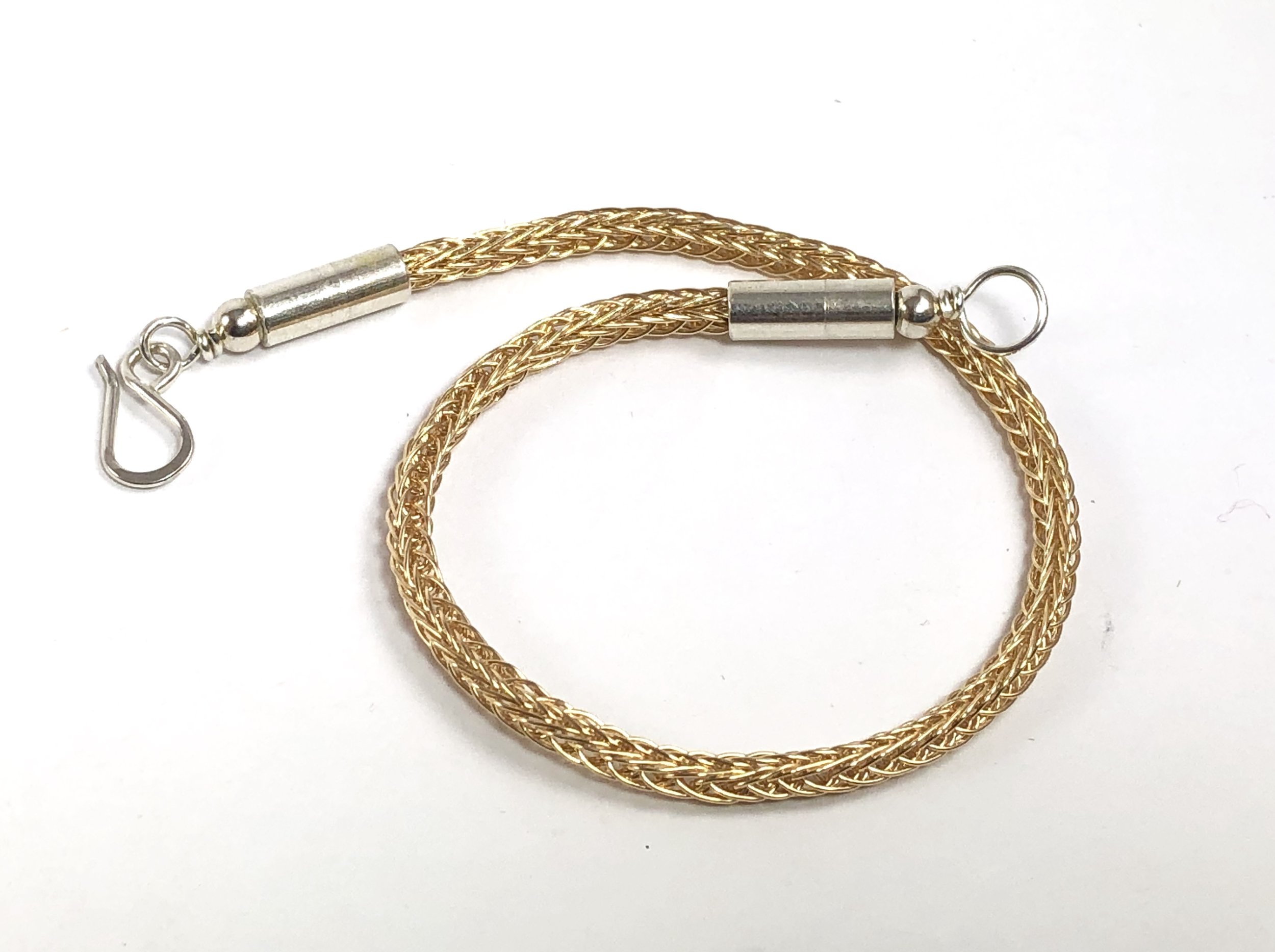 Viking Knit bracelet - fine (Gold-filled)