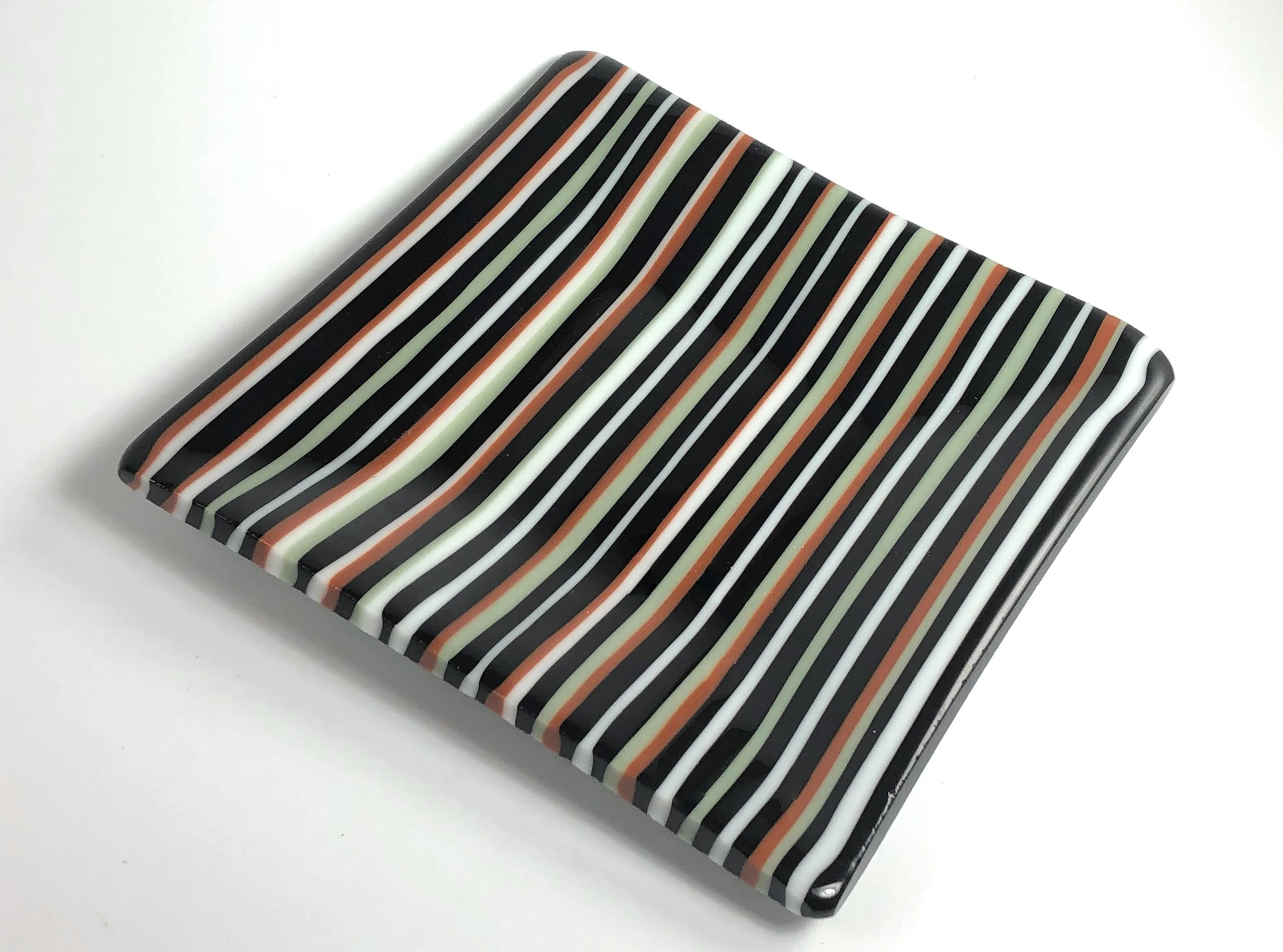 Medium Square Platter - Strip Construction - Neutrals