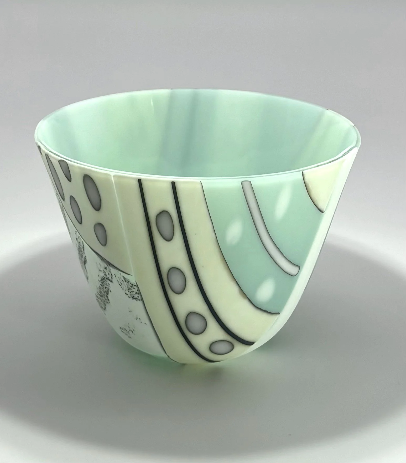 Glacier Blue Round Drop Out Vessel