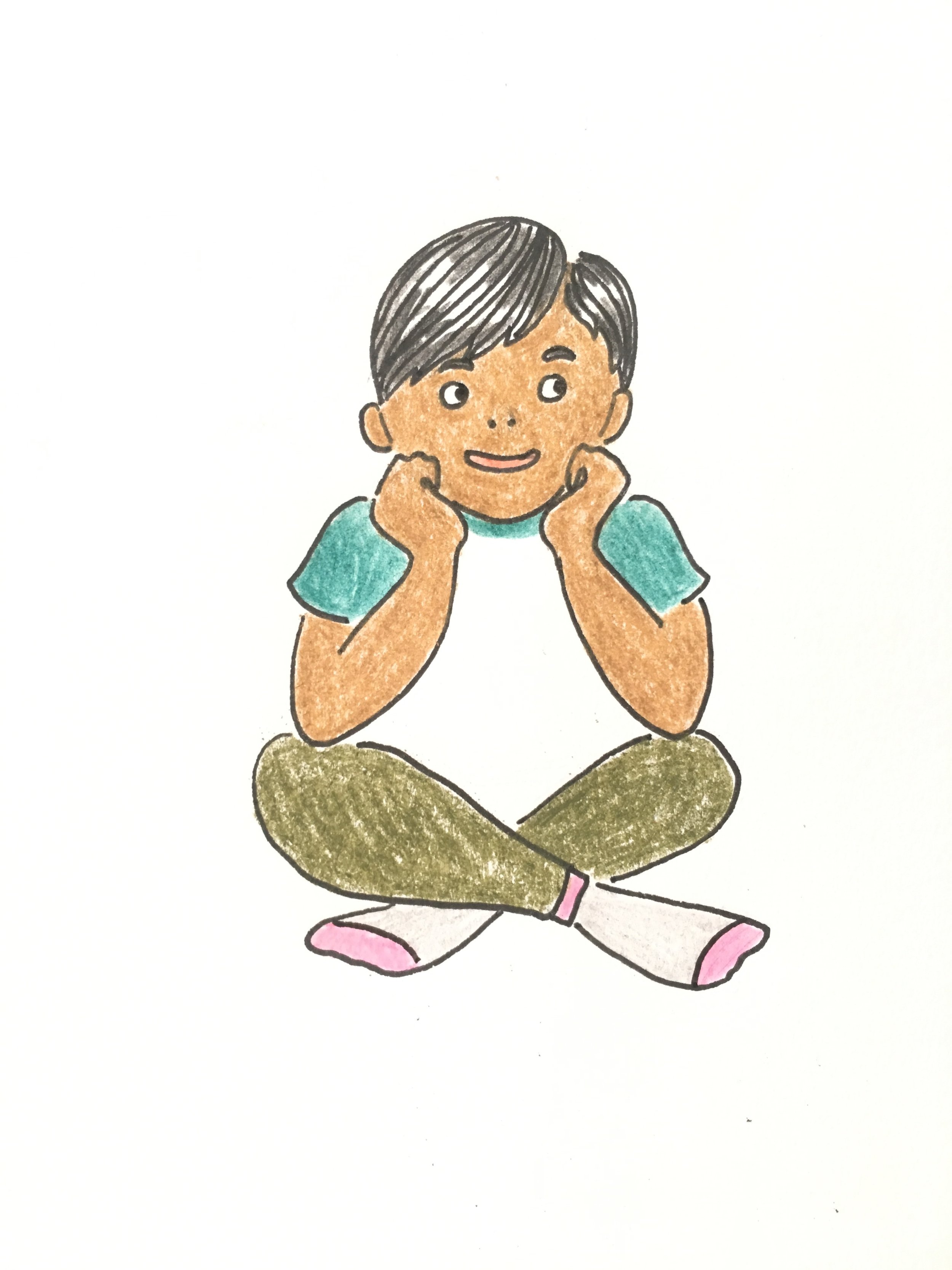Mask boy waiting .jpg