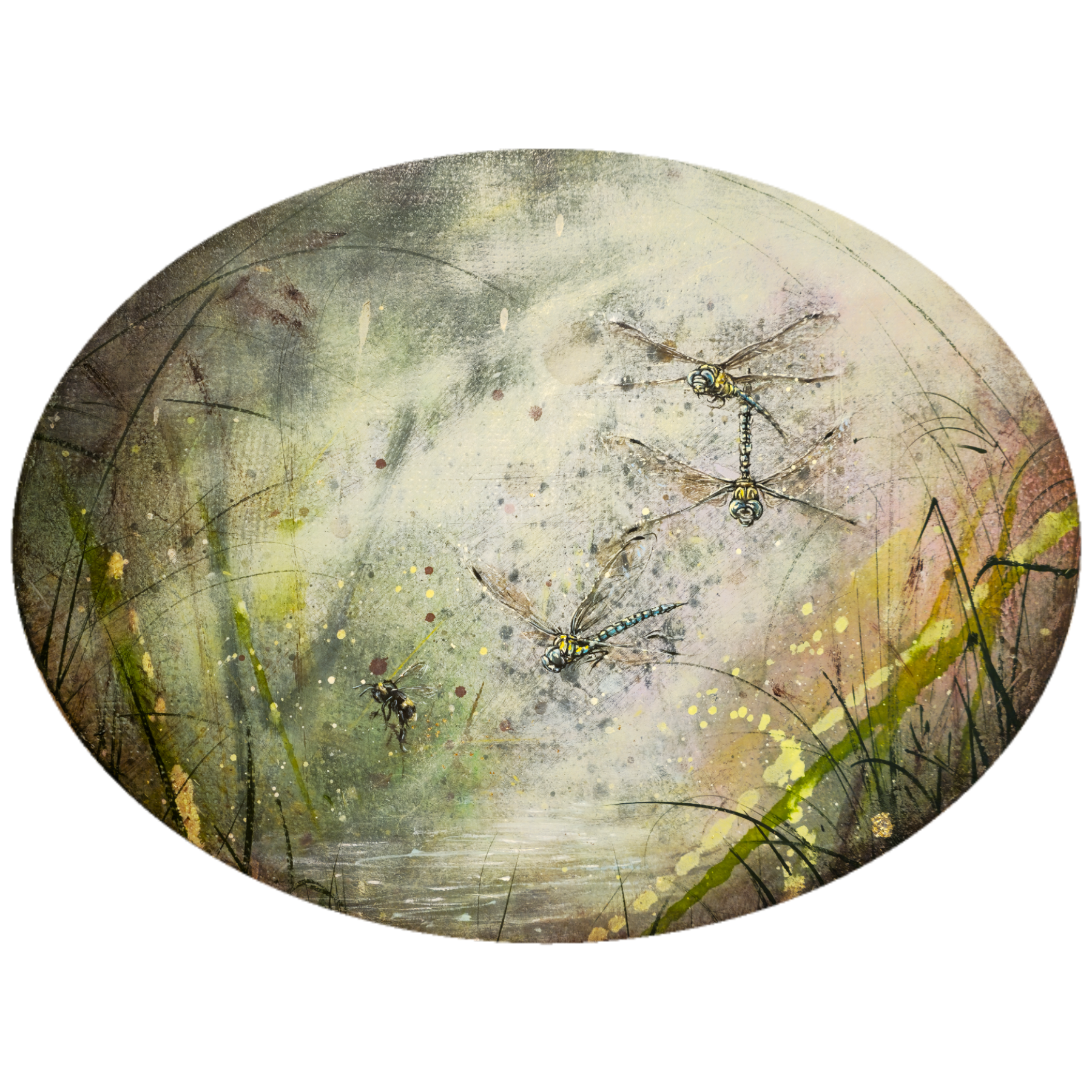    "Doing the dance as we all do..."&nbsp;    11"×14"&nbsp;  Oil on marble plastered linen on panel  &nbsp;2026 . 