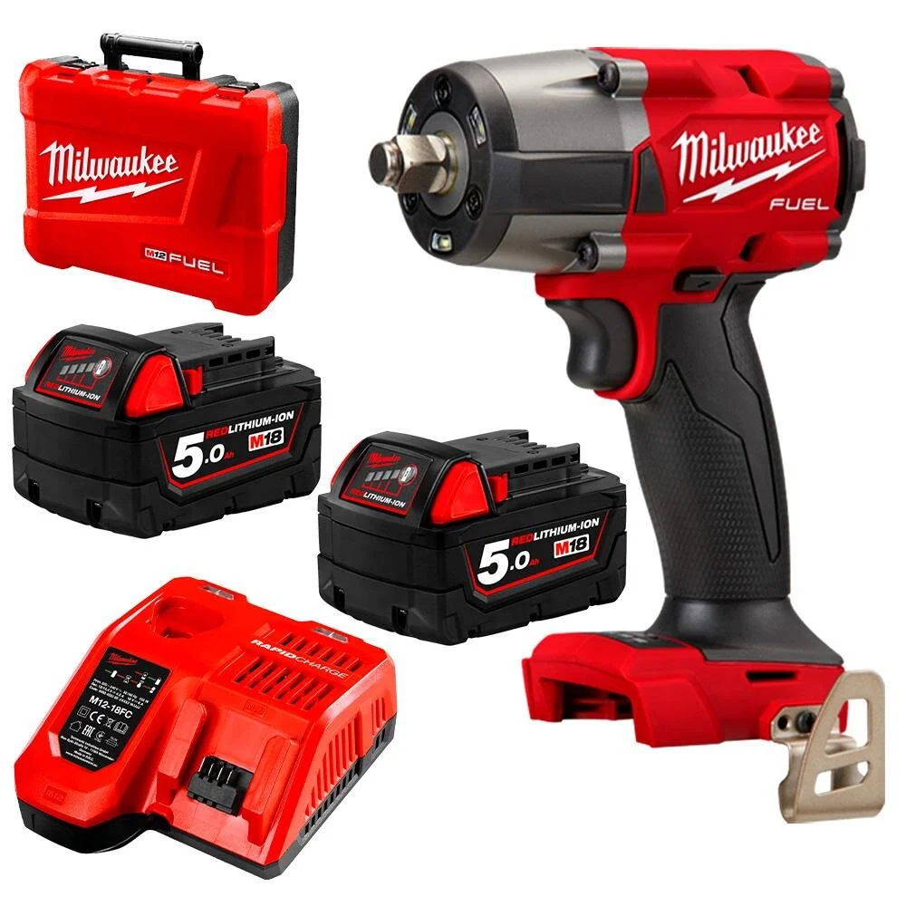 Milwaukee M18 Fuel 1/2 18V Cordless Impact Wrench 276720 With 2Ah