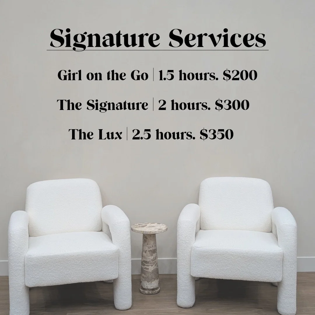 services and pricing Amy lee Sinclair