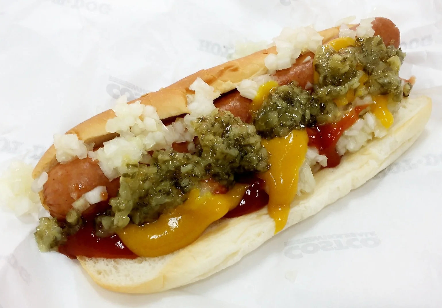 Costco….luring people in with their tasty hotdogs.