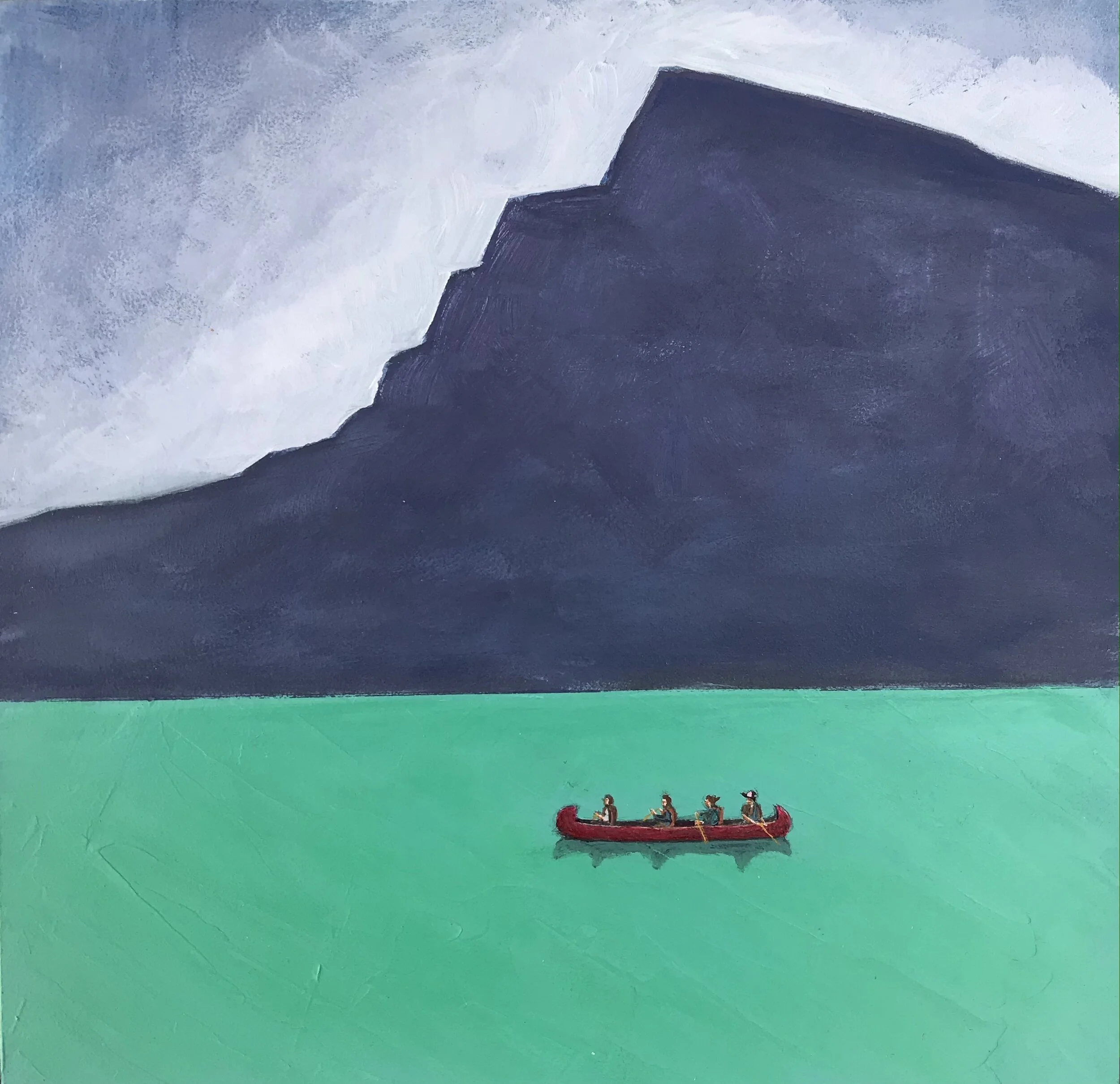 Canoe On Lake Louise