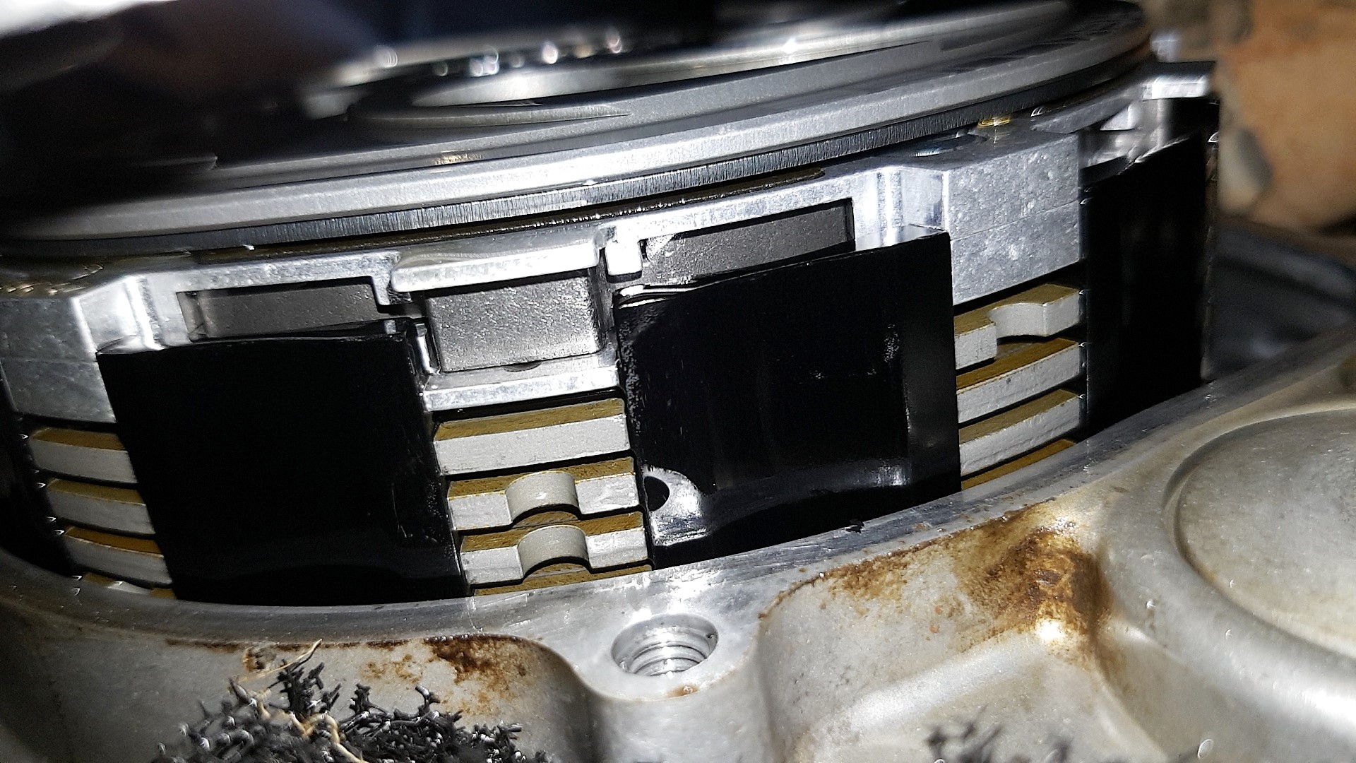 The heart of the CORE EXP system sitting on top of the clutch pack