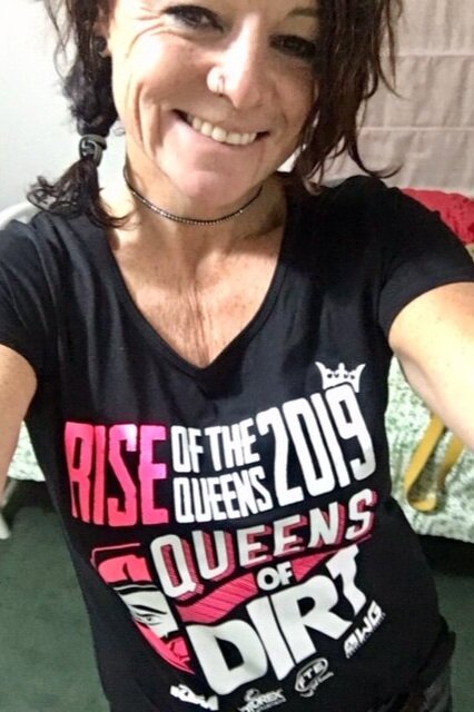 Repping the Queens of Dirt Merch!