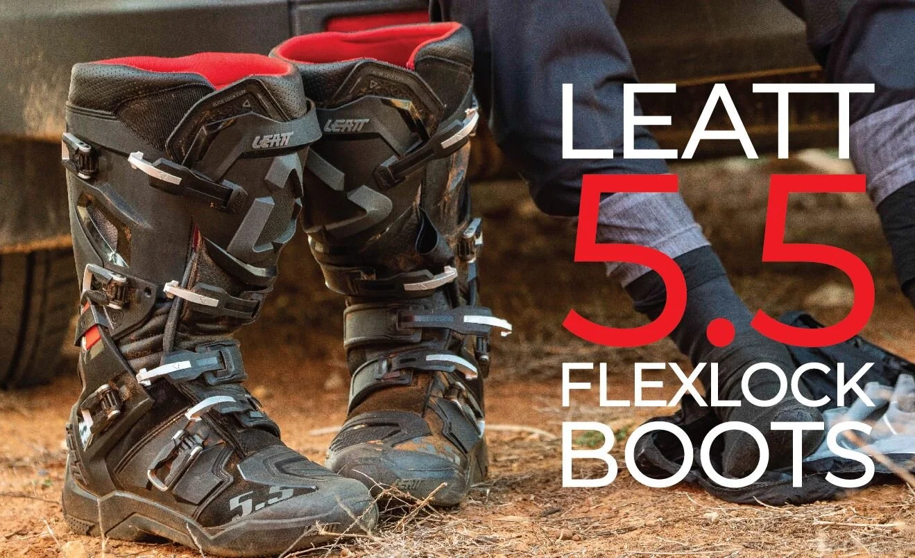 FIRST LOOK: LEATT 5.5 FLEXLOCK BOOT