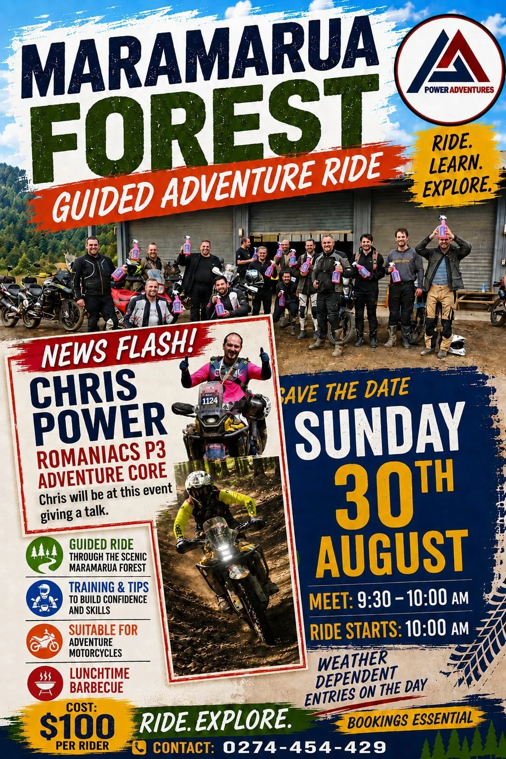 GUIDED ADV RIDE: MARAMARUA FOREST
