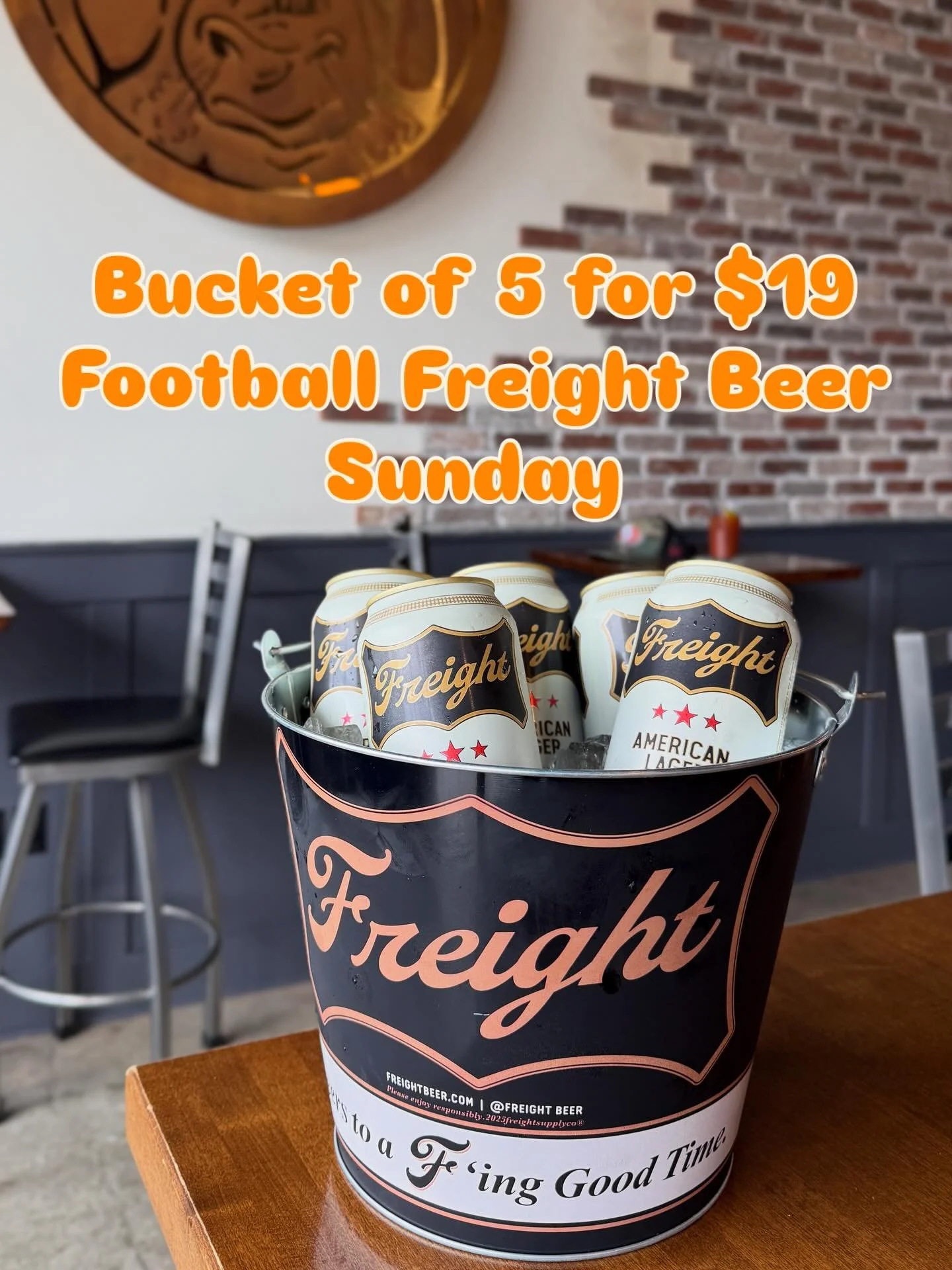 Football and @freightbeer Sunday! Come in for cold one!
