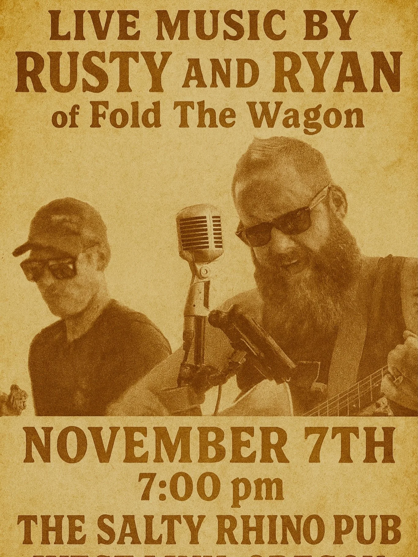 We are super stoked to have @ruscaldwell and @brooksie_r5 from Fold the Wagon here next Friday! Mark your calendar and join us for a great night of music!