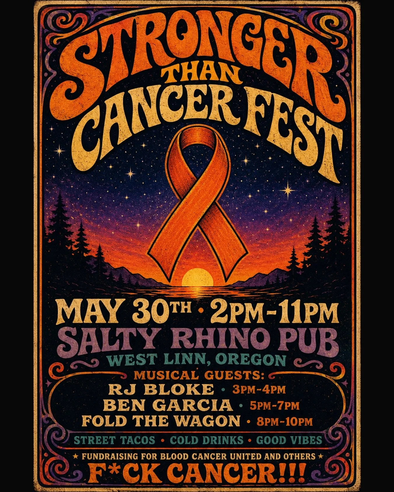 The lineup is official! 
@rjbloke @bengarcia_music @foldthewagonband 
🎗️Join us on Saturday May 30th! Fundraising for @bloodcancerunited 🎗️