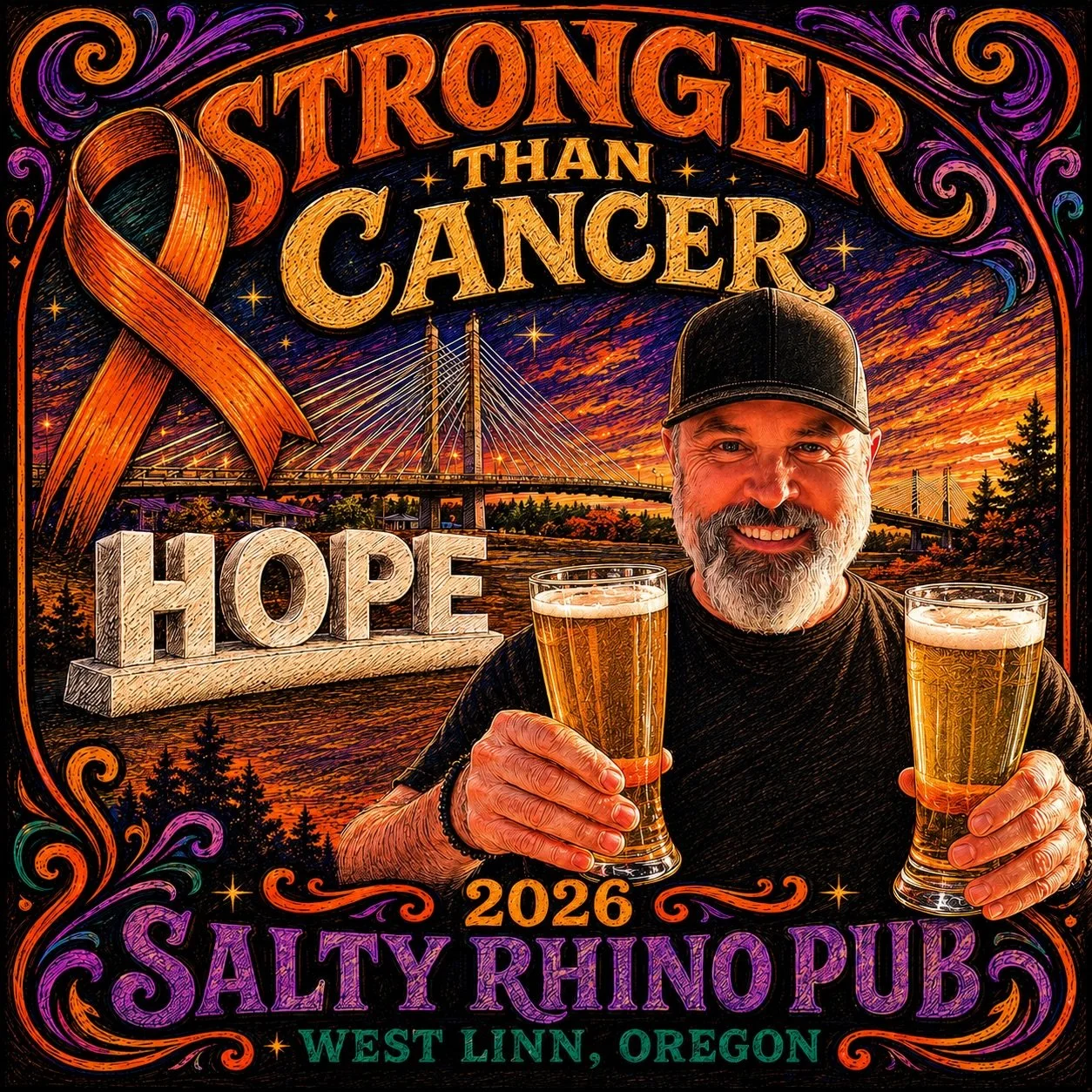 Stronger than cancer fest 

It&rsquo;s that time of the year again&hellip;

The end of May marks 2 years since I took  my last dose of chemo after being diagnosed with Chronic Lymphatic Leukemia in 2022. 

Grateful, stronger, and still swinging. This