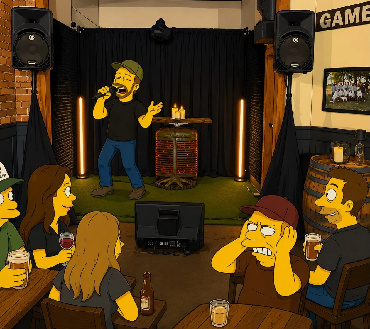 Karaoke this Friday! 7-10pm. Liquid courage is available.