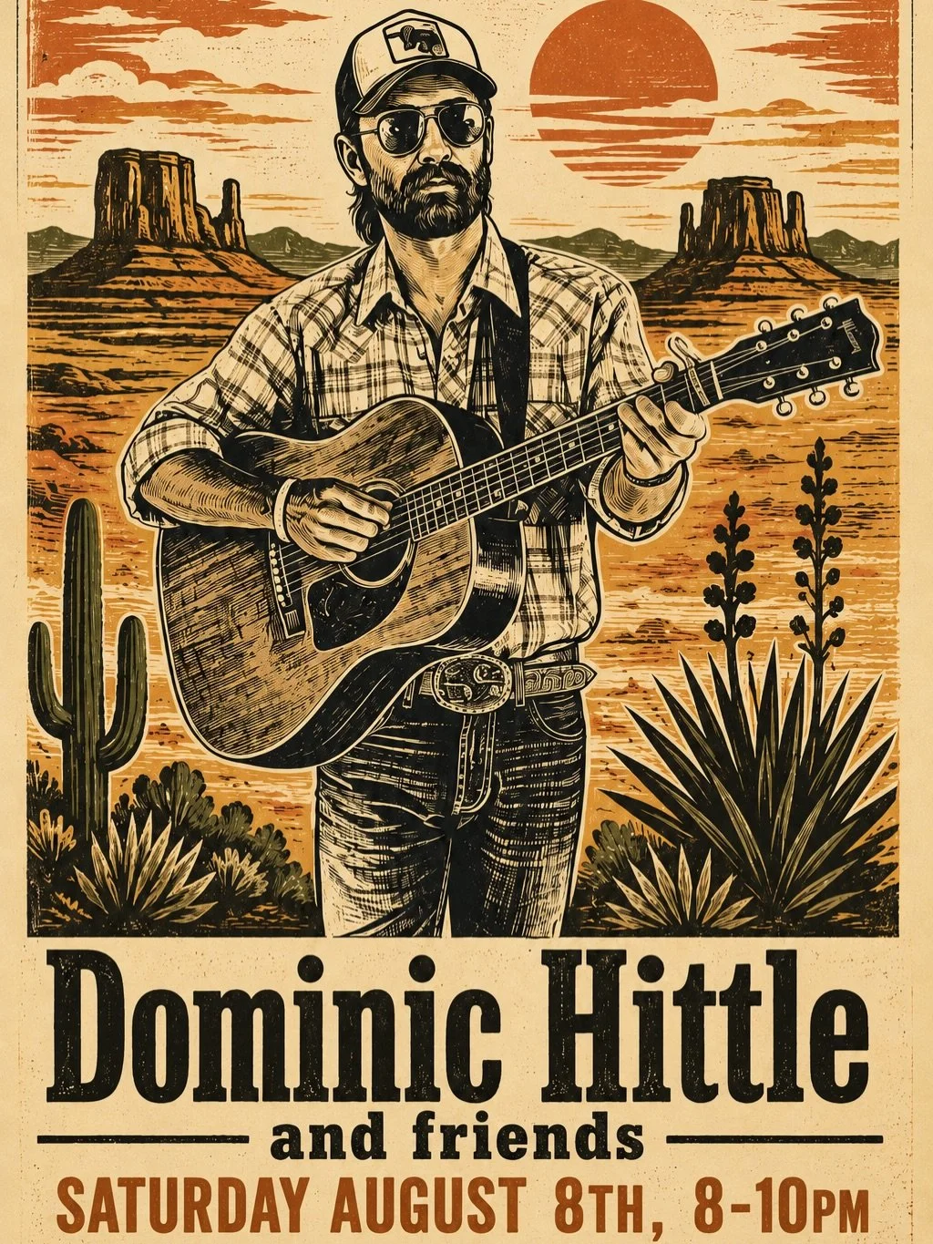 Join us this Saturday at 8 PM as Dominic Hittle and friends take the stage.

If you haven&rsquo;t seen Dominic perform yet, you&rsquo;re in for a great night of authentic songwriting, country favorites, and familiar covers. 

There&rsquo;s something 