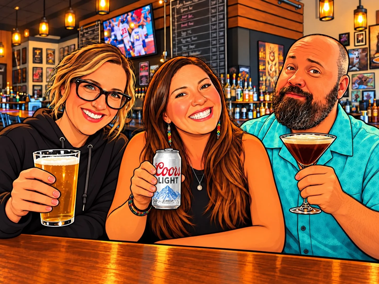 Well, I&rsquo;m hitting the road again! 🚐💨
But don&rsquo;t worry, I&rsquo;m leaving the Salty Rhino in the very capable hands of Gina, Lindsey &amp; Mike! 🍻
Starting tomorrow, these three will be here to handle all your beer-drinking needs.
Be nic