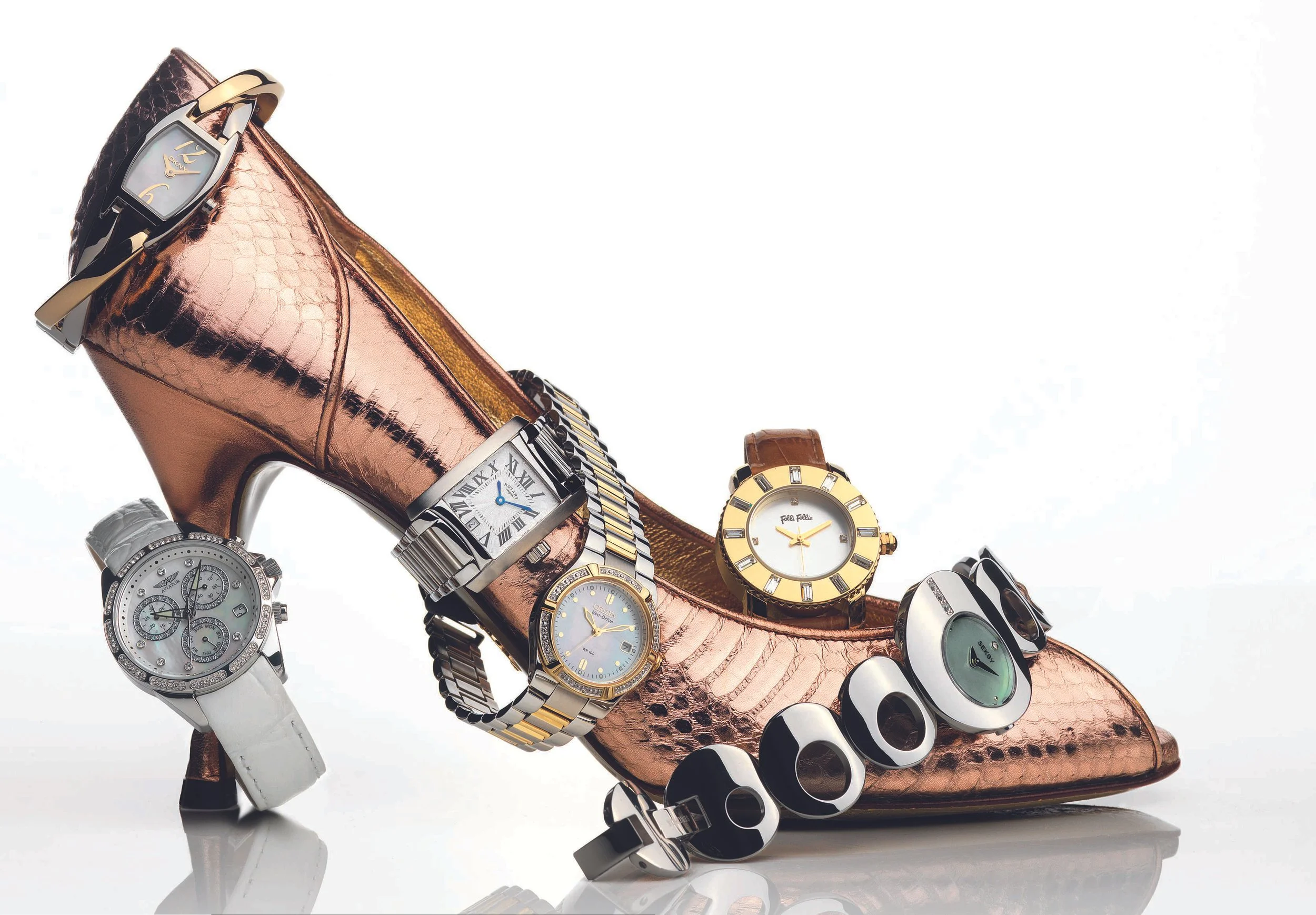 Watches in the studio