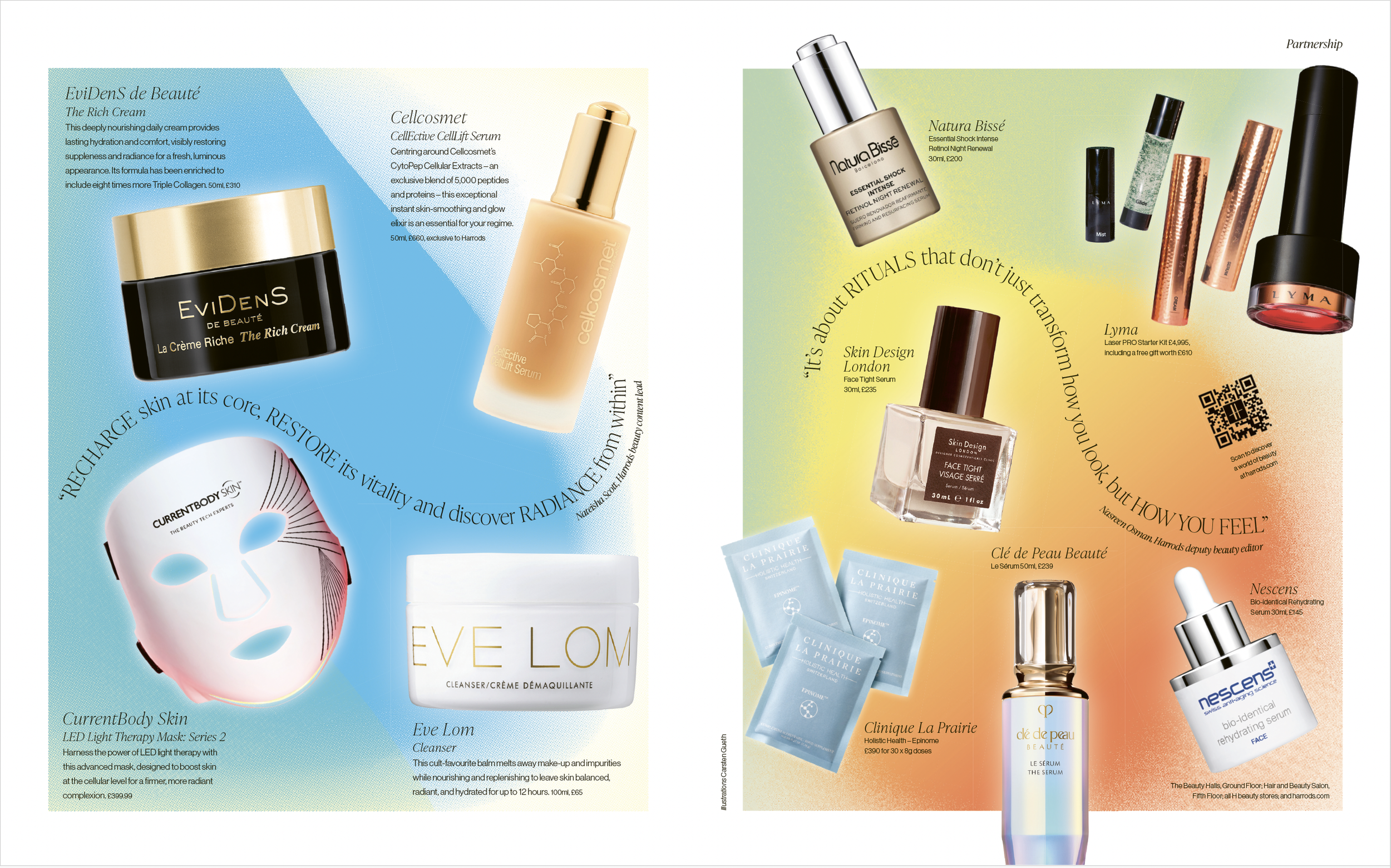 Harrods beauty mini mag - digital art commission 