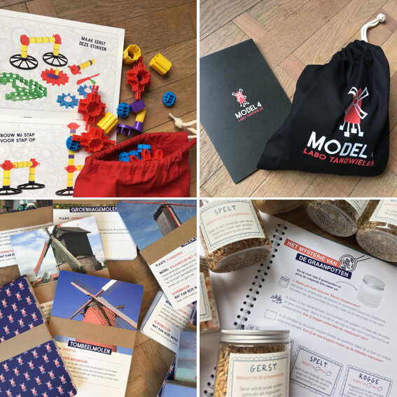 Vormgeving educatief pakket ‘De molenbrigade’. Boekjes, spelkaarten, lesmappen, stickers, … i.o. Casa Blanca