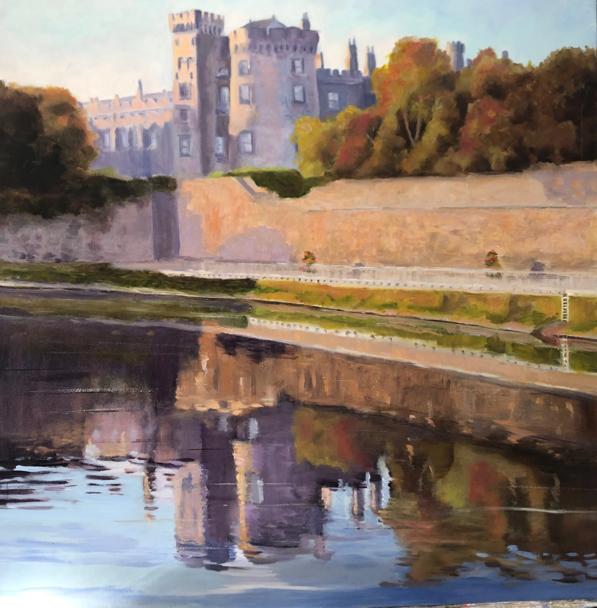 Bring the colors of autumn home with this vibrant print of Kilkenny Castle. Hand-signed fine art by Geraldine Walsh.