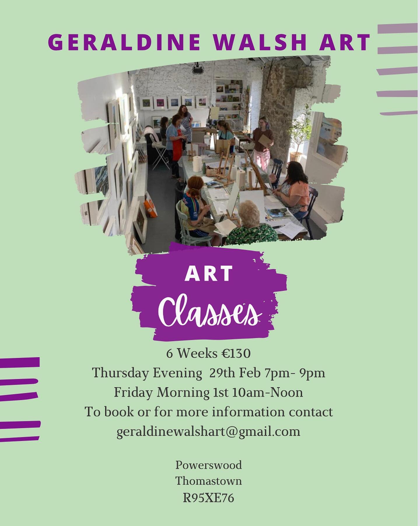 Explore your creativity with our Thursday evening art classes and Friday morning oil painting sessions at my beautiful studio! 🖌️ Unleash your inner artist in a welcoming environment surrounded by inspiration. Whether you&rsquo;re a beginner or seas