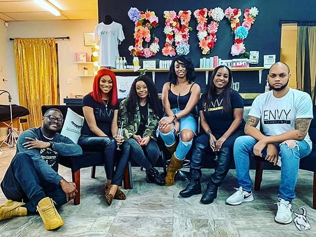 too glam to give a 😮😉 .
.
Shady Will and Danni w/ an I kickin it with Envy Beauty Bar! #squadgoals❤️ #crew  @envybeautybarllc 💅🏾🍾🥂@socialgoats @2hype1914 @mrkdbydanni .
.
Click on the link in our bio to see the full video on our fb page #live