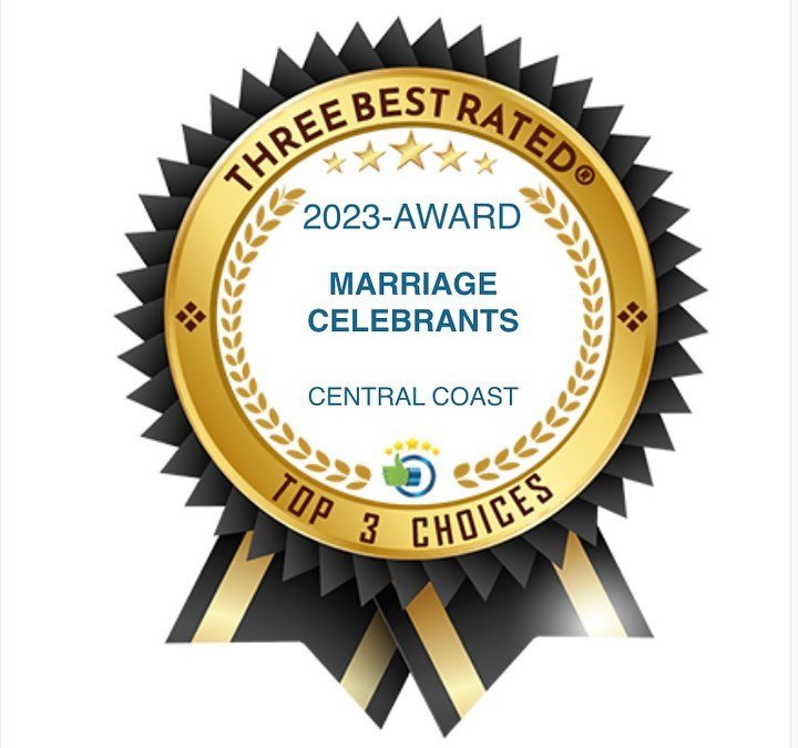 A huge thanks to all my couples (past and future) and to @threebestratedofficial for recognising me as one of the top 3 celebrants on the Central Coast for 2023 🤗🤩

It really means a lot - super humbled and grateful 🙏🏽

Big ups to my fellow &lsqu
