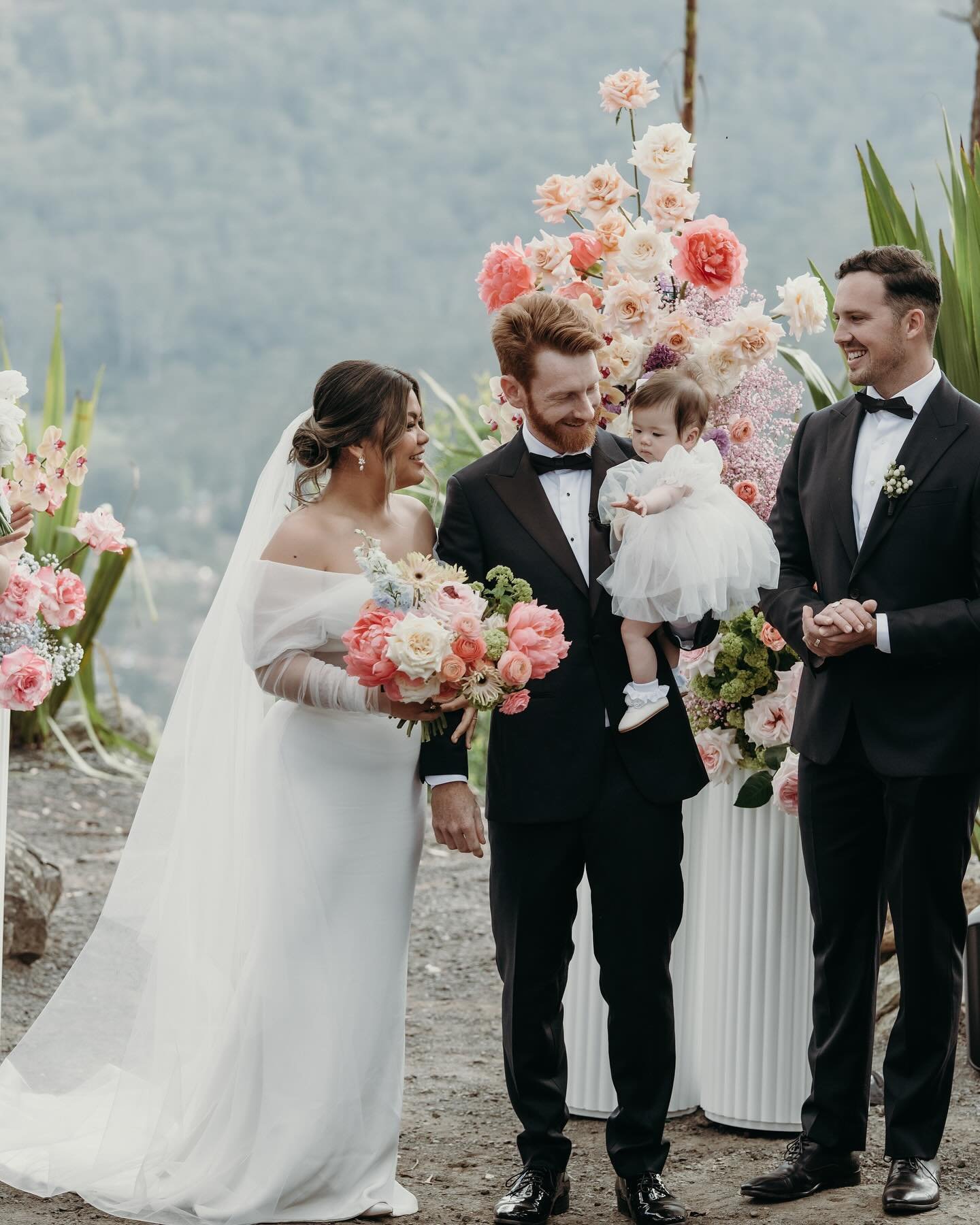 Annaly &amp; Tyron ~ &amp; their beautiful baby Sadie (who almost stole the show 🥰 )

Married at the wow location that is @glenworthvalleyweddings (check out the view in that first photo, once you&rsquo;ve oohed and aahed at Sadie, her folks, the fl