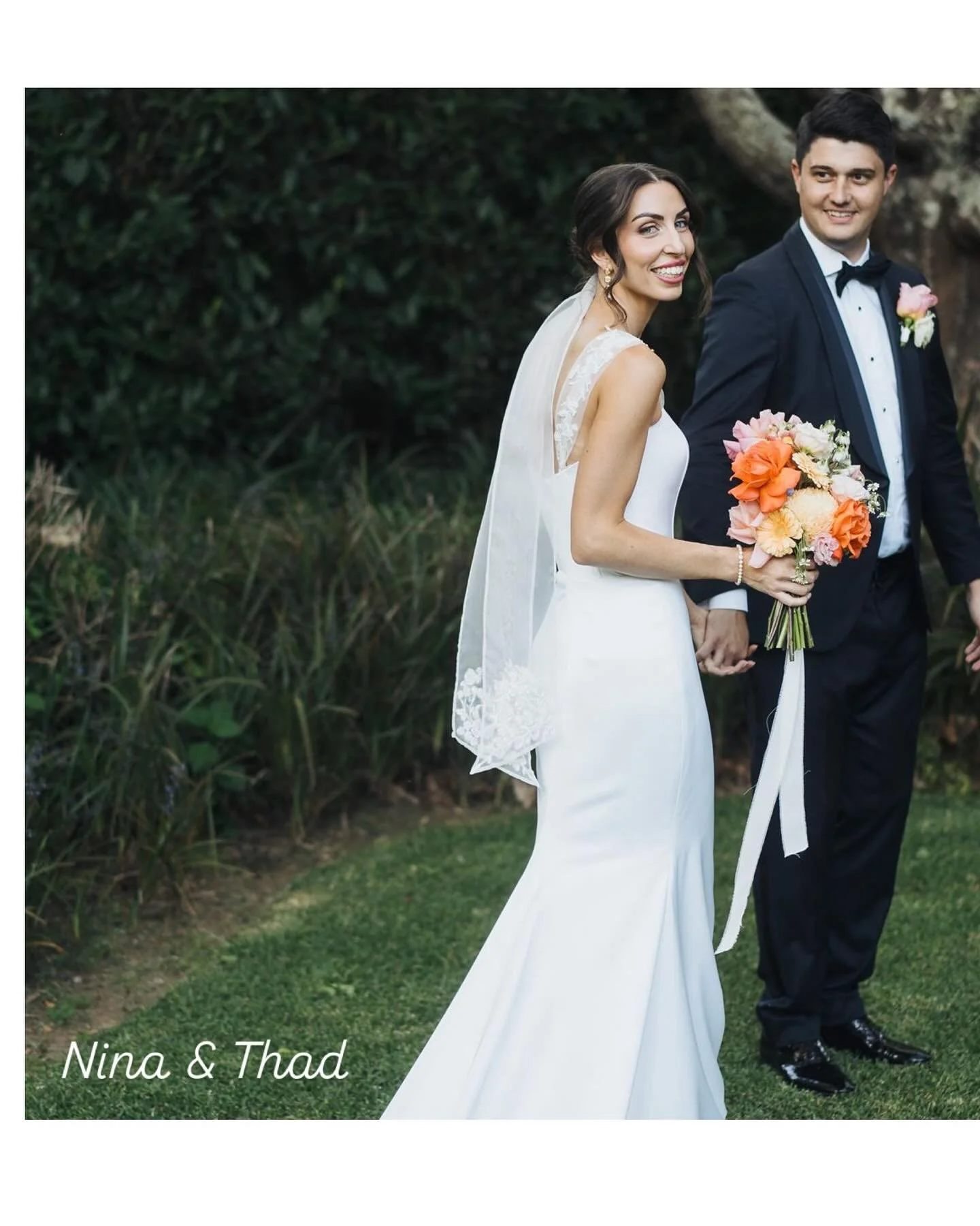 Nina &amp; Thad
Married @bells_at_killcare 

@jackchauvelphoto 
@lifewithpetals_ 
@abbiescott_mua 
@perfectdaybridal 
@coastaleleganceevents_ 
@chloeneilsenmusic 
@julian_buzz 
@nina.rob