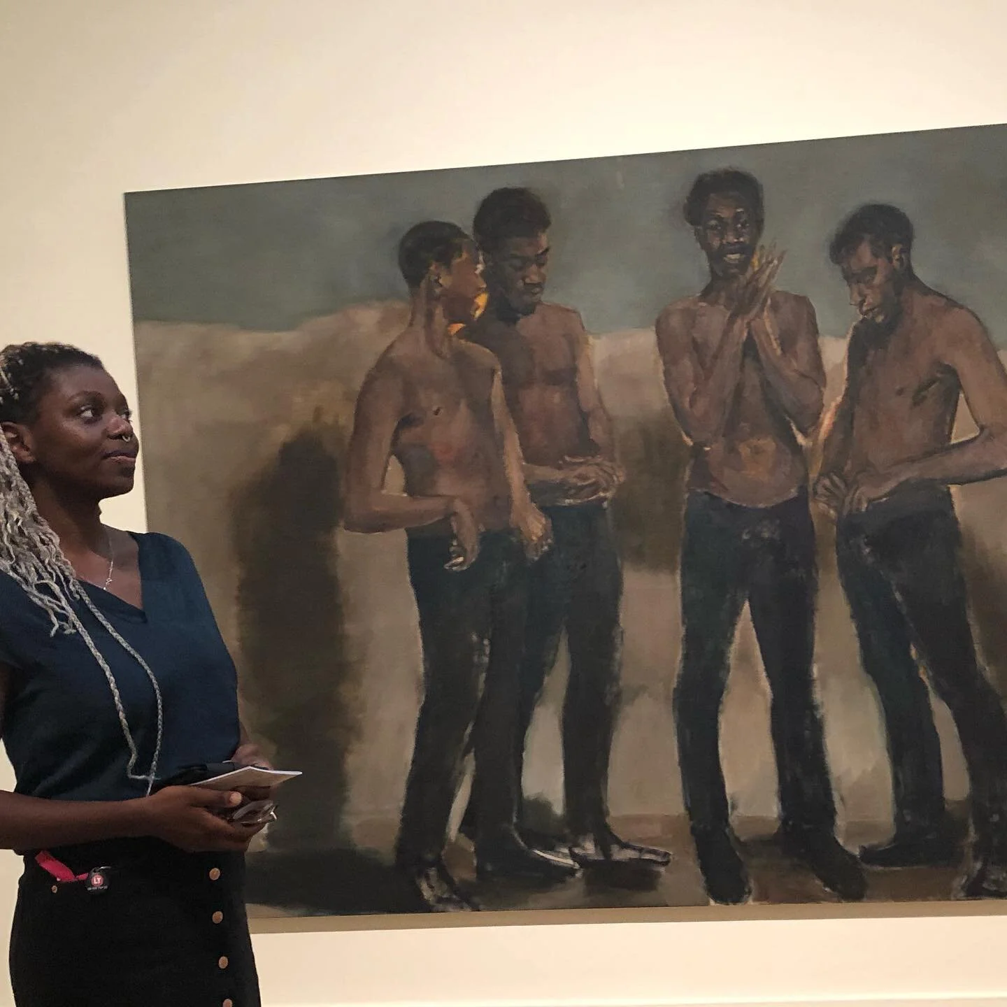 Lynette Yiadom Boakye p&aring; Moderna. Att se vilande svarta kroppar &auml;r helande. 🥰🥰 Och jag &auml;r s&aring; inspirerad! #lynetteyiadomboakye