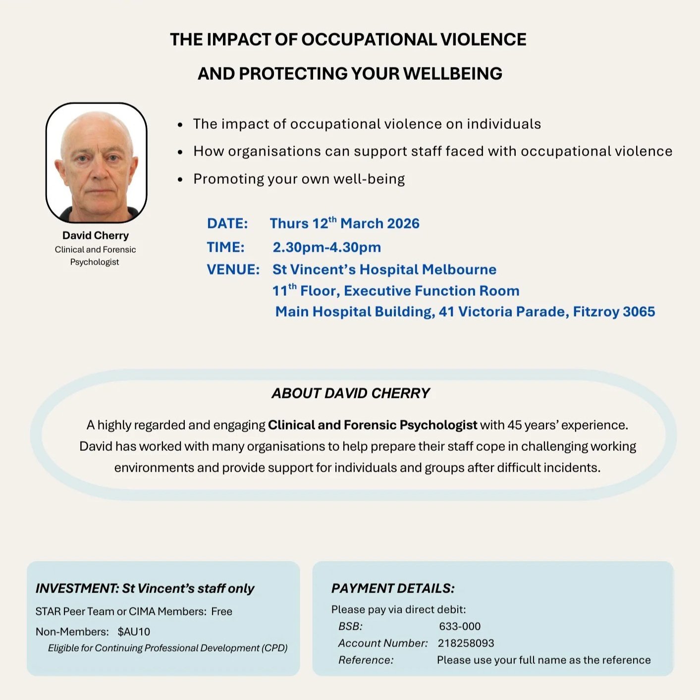 THE IMPACT OF OCCUPATIONAL VIOLENCE AND PROTECTING YOUR WELLBEING