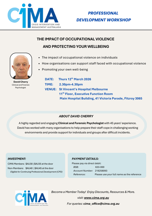 Preventing, Mitigating and Managing Critical Incident Stress & Trauma ...