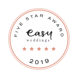 Easy Weddings 2019 *****5-star supplier award!