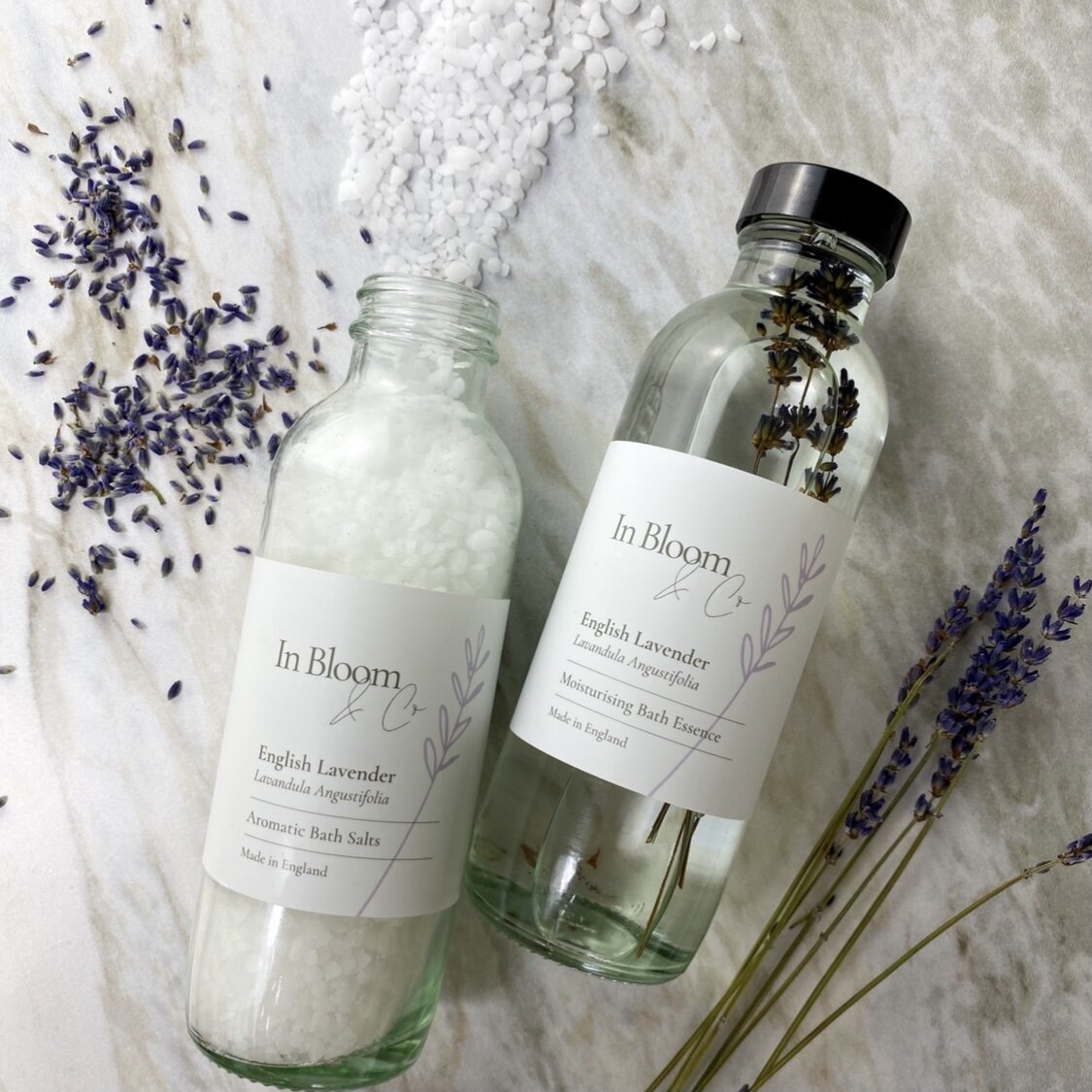 English Lavender Bath Essence & Salts DUO