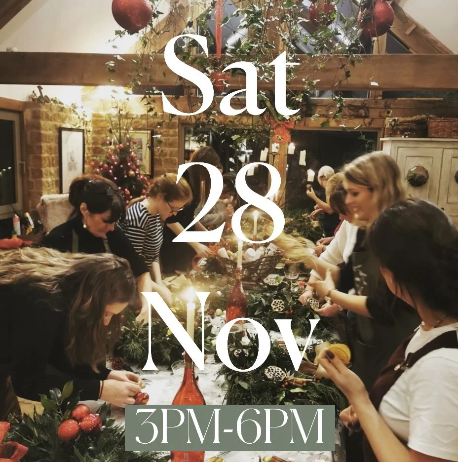 Saturday 28th Nov EVENING Christmas Wreath Making Workshop