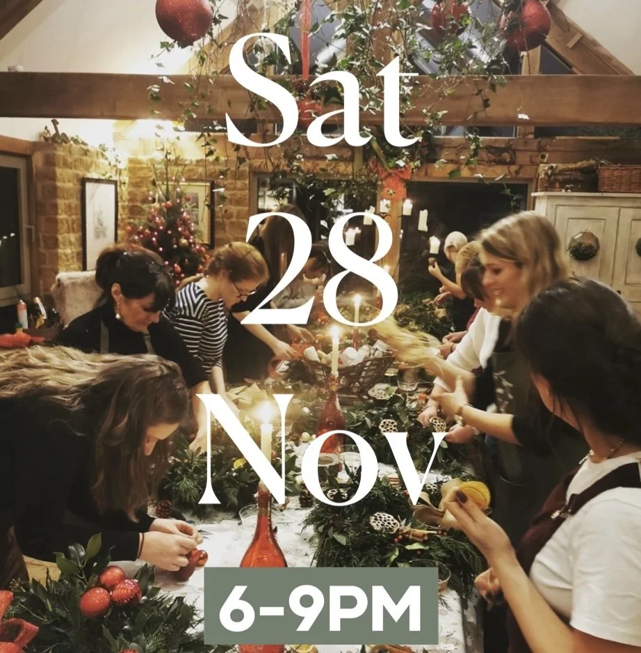 Saturday 28th Nov EVENING Christmas Wreath Making Workshop